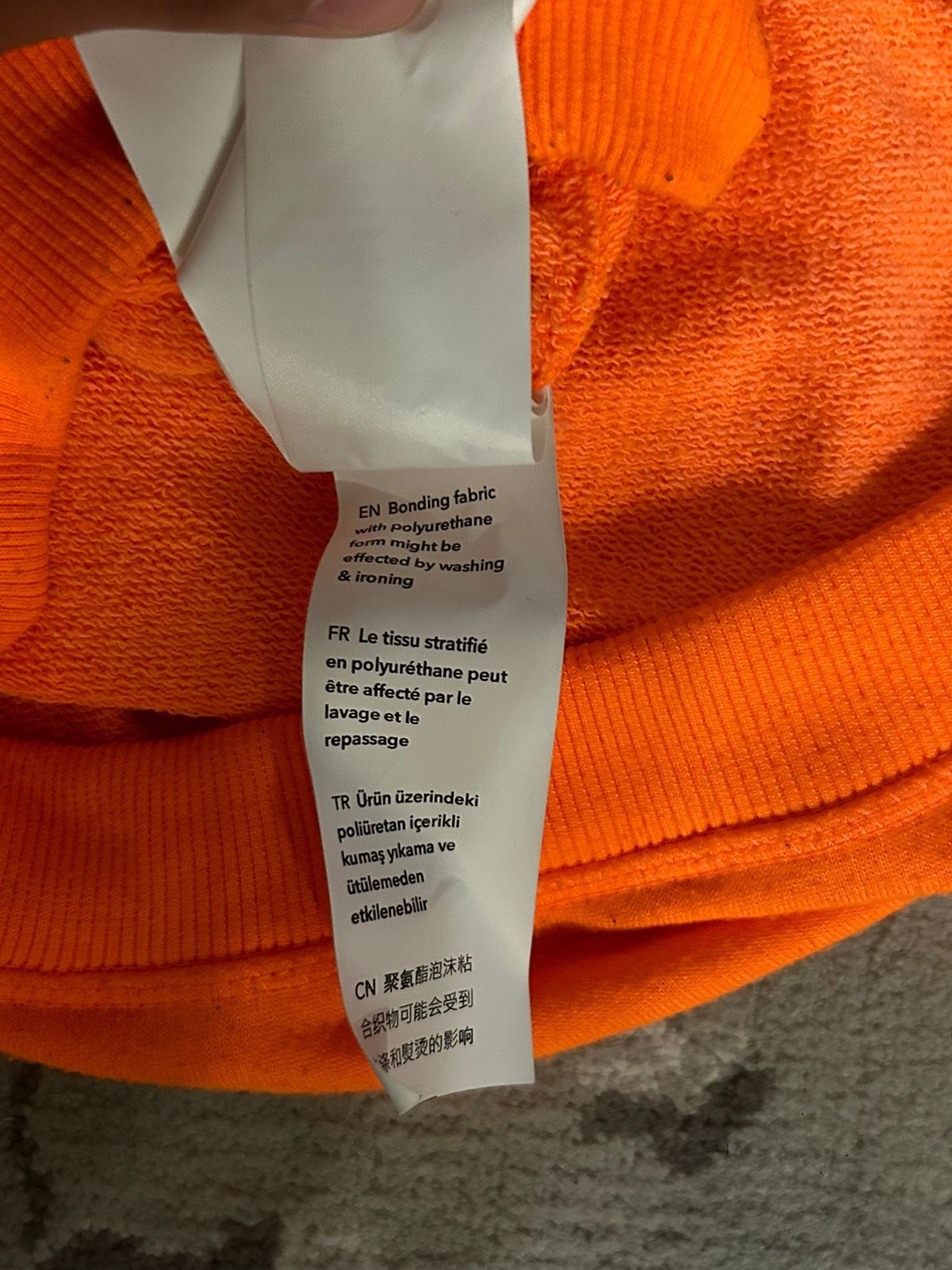 Les Benjamins Les Benjamins Neon Orange Sweater w/ reflective sleeves Size US S / EU 44-46 / 1 - 7 Thumbnail