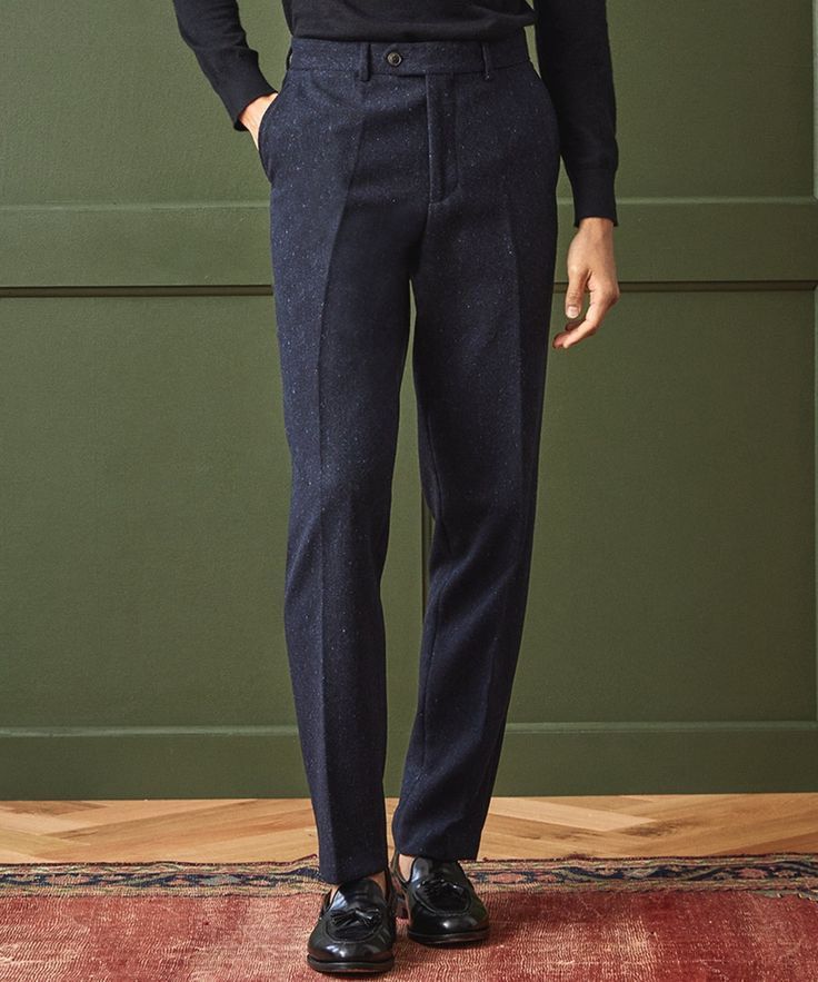 Todd Snyder Navy Donegal Sutton Suit Pant Size US 31 - 6 Thumbnail