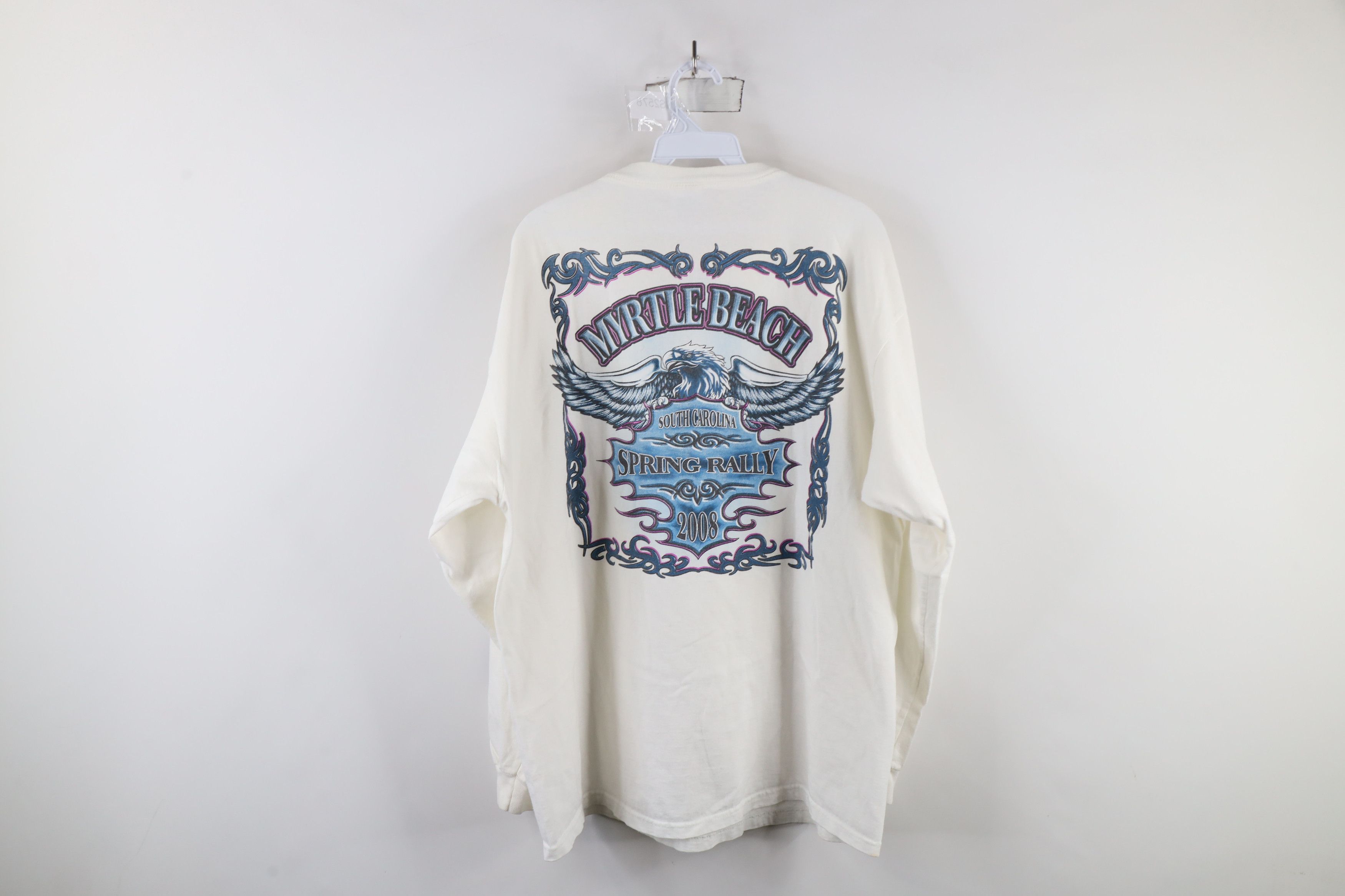 Vintage Vintage Streetwear Motorcycle Eagle Long Sleeve T-Shirt Size US XL / EU 56 / 4 - 12 Thumbnail