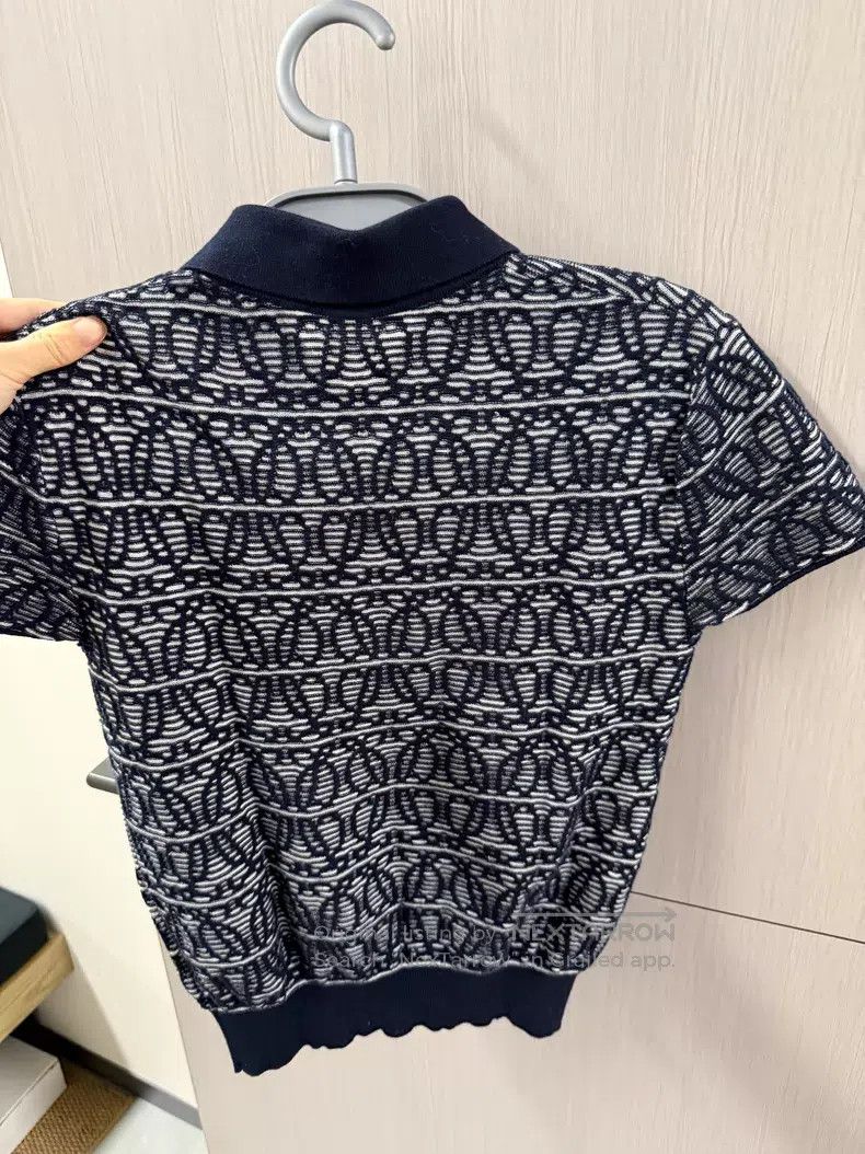 Loewe Loewe Full Print Logo Short Sleeve Polo Shirt Size XS / US 0-2 / IT 36-38 - 2 Thumbnail