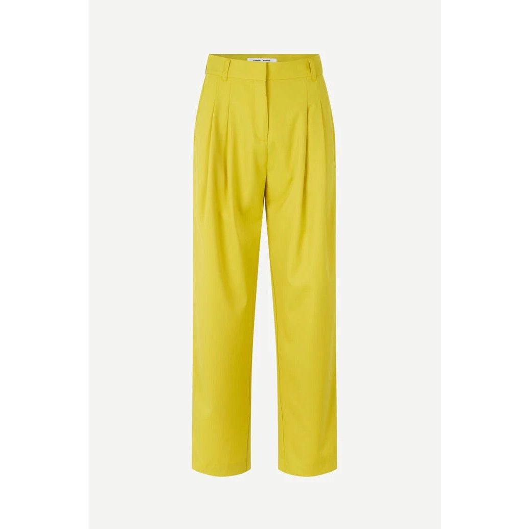 Samsoe Samsoe Samsoe Samsoe High Rise Straight Pleated Luzy Trousers Size 26" / US 2 / IT 38 - 1 Thumbnail