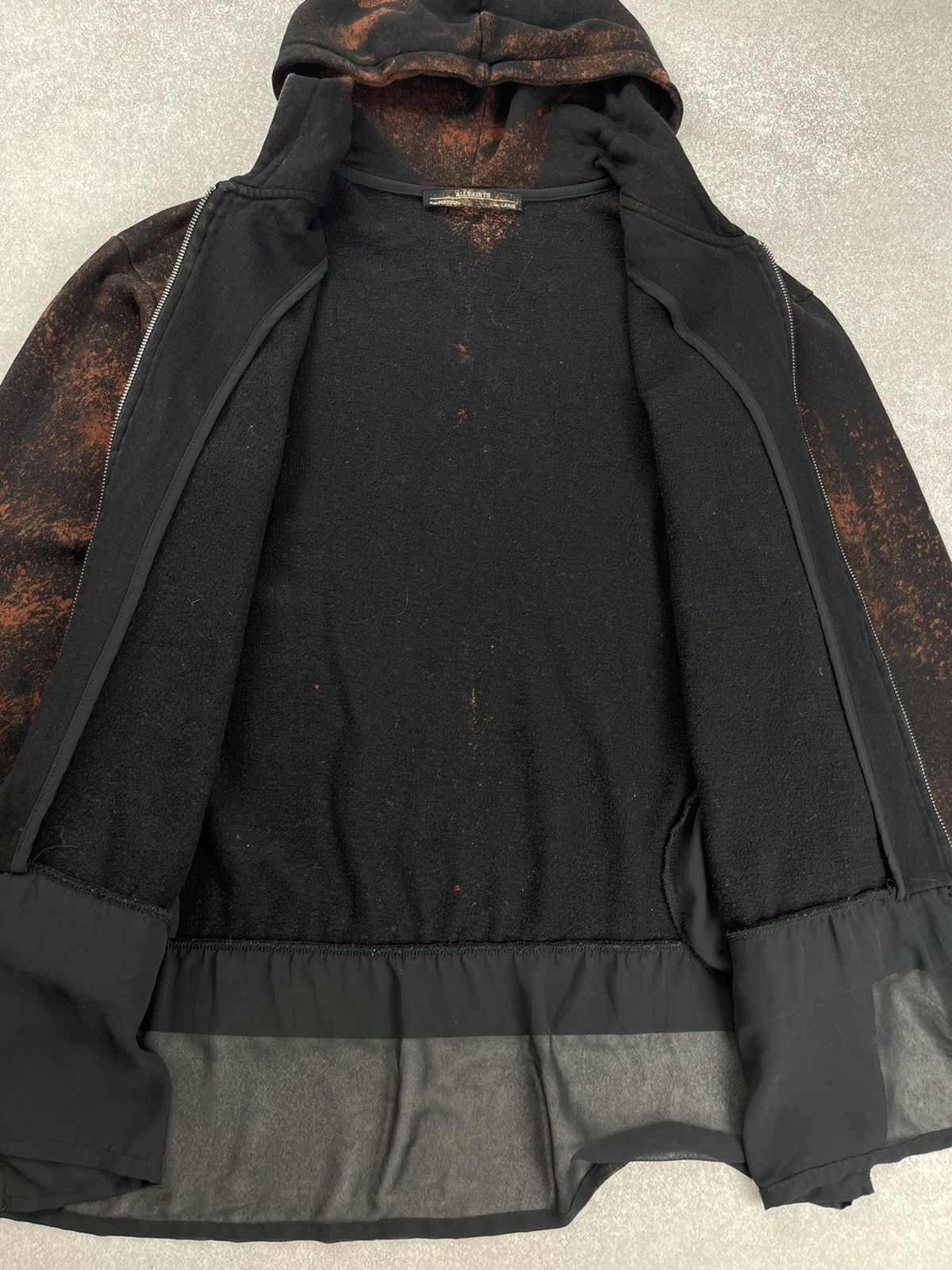 Allsaints Allsaints Custom Tie Dye Cotton Hoody Sweat Size L Size L / US 10 / IT 46 - 7 Thumbnail