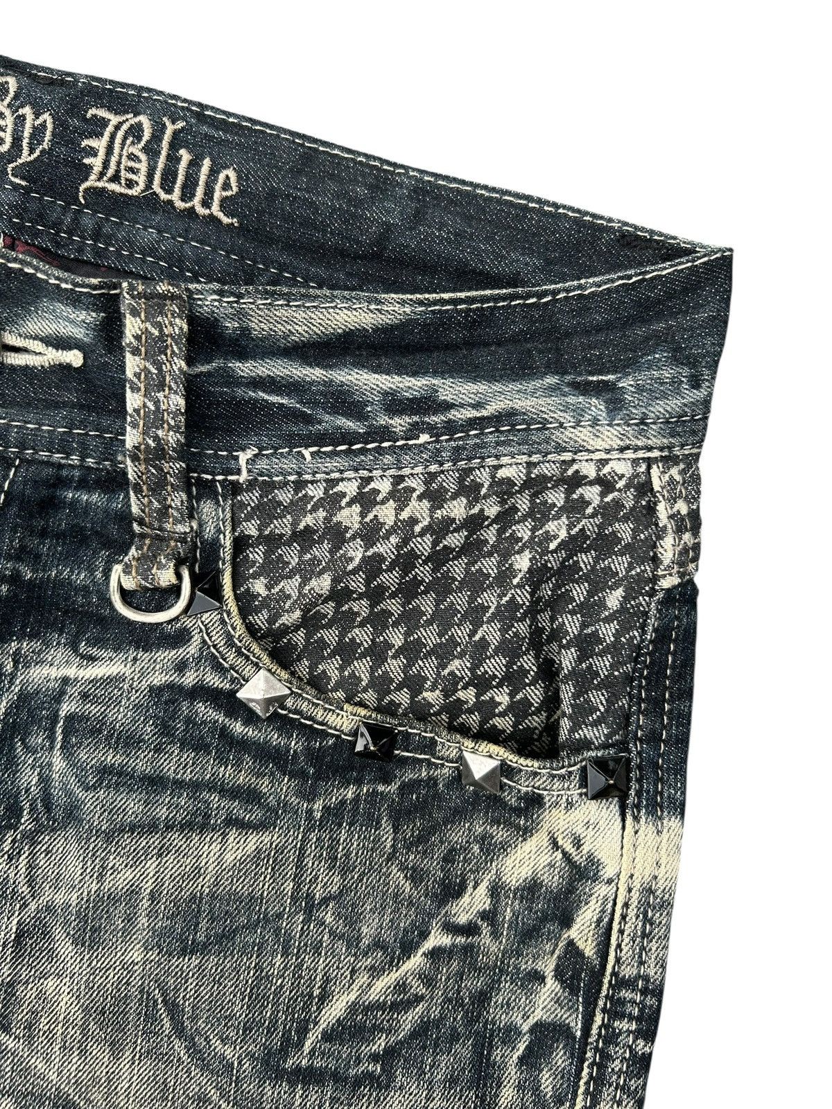Seditionaries FLARE SKULL BLOW BY BLUE BUCKLE BACK PUNK DISTRESSED DENIM Size US 30 / EU 46 - 8 Thumbnail