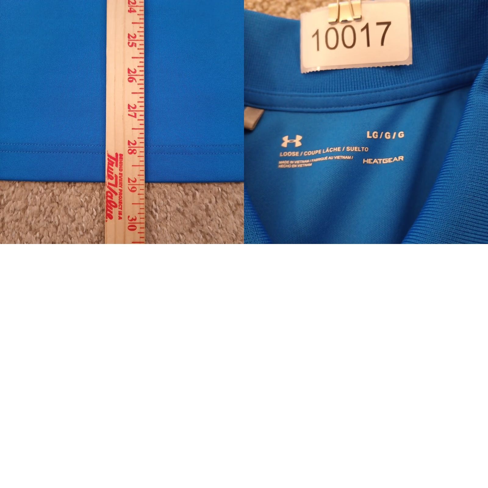 Under Armour Under Armour Polo Shirt Mens L Short Sleeve Solid Blue Shirt Size US L / EU 52-54 / 3 - 8 Thumbnail