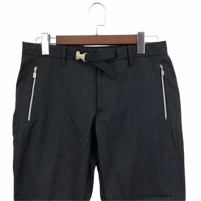NANO universe Vtg NANO UNIVERSE JAPAN Striped Belt Zipper Pocket Pant Size 34" / US 12 / IT 48 - 4 Thumbnail