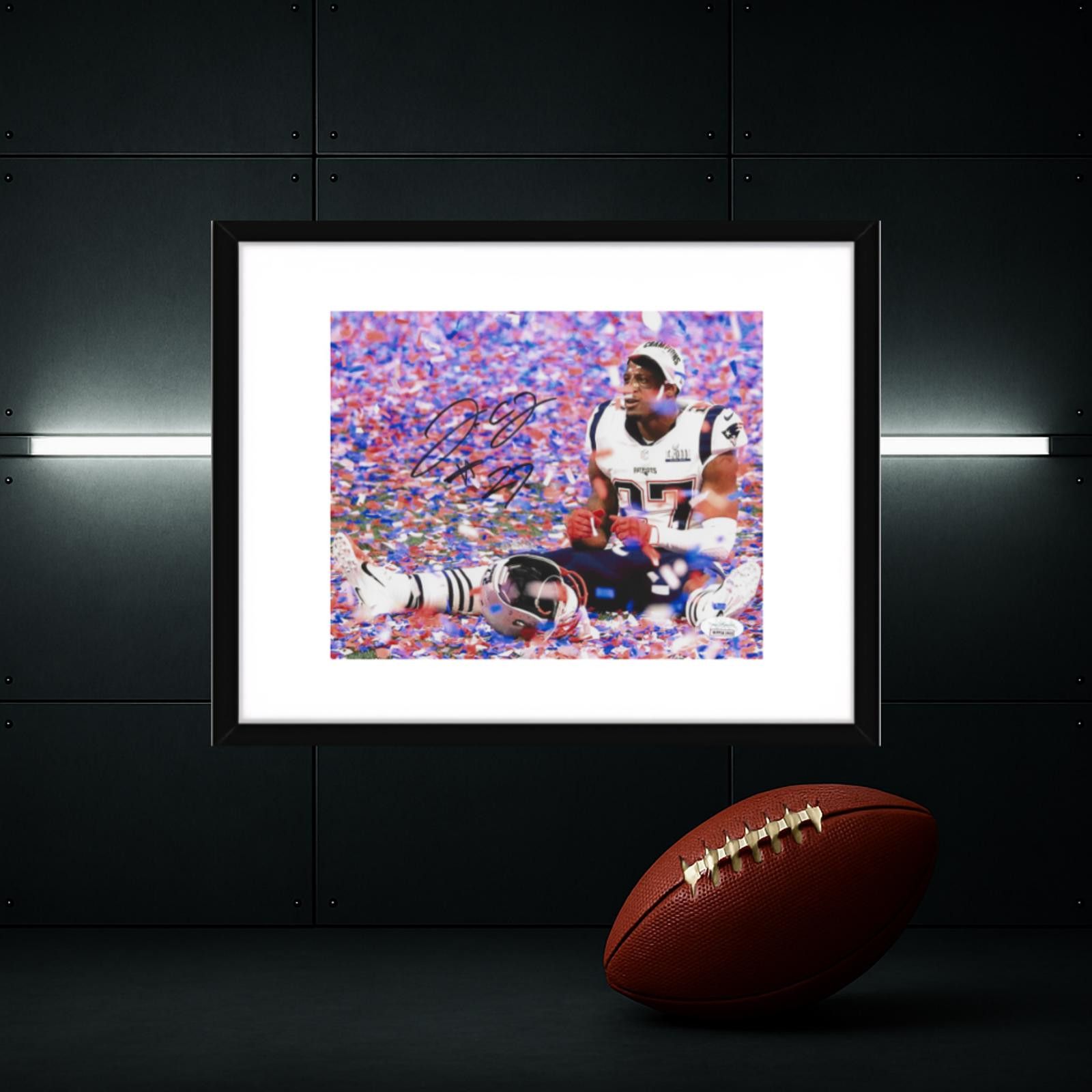 Other J.C. Jackson Patriots Autographed 8x10 Photo coa W/Frame Size ONE SIZE - 1 Thumbnail