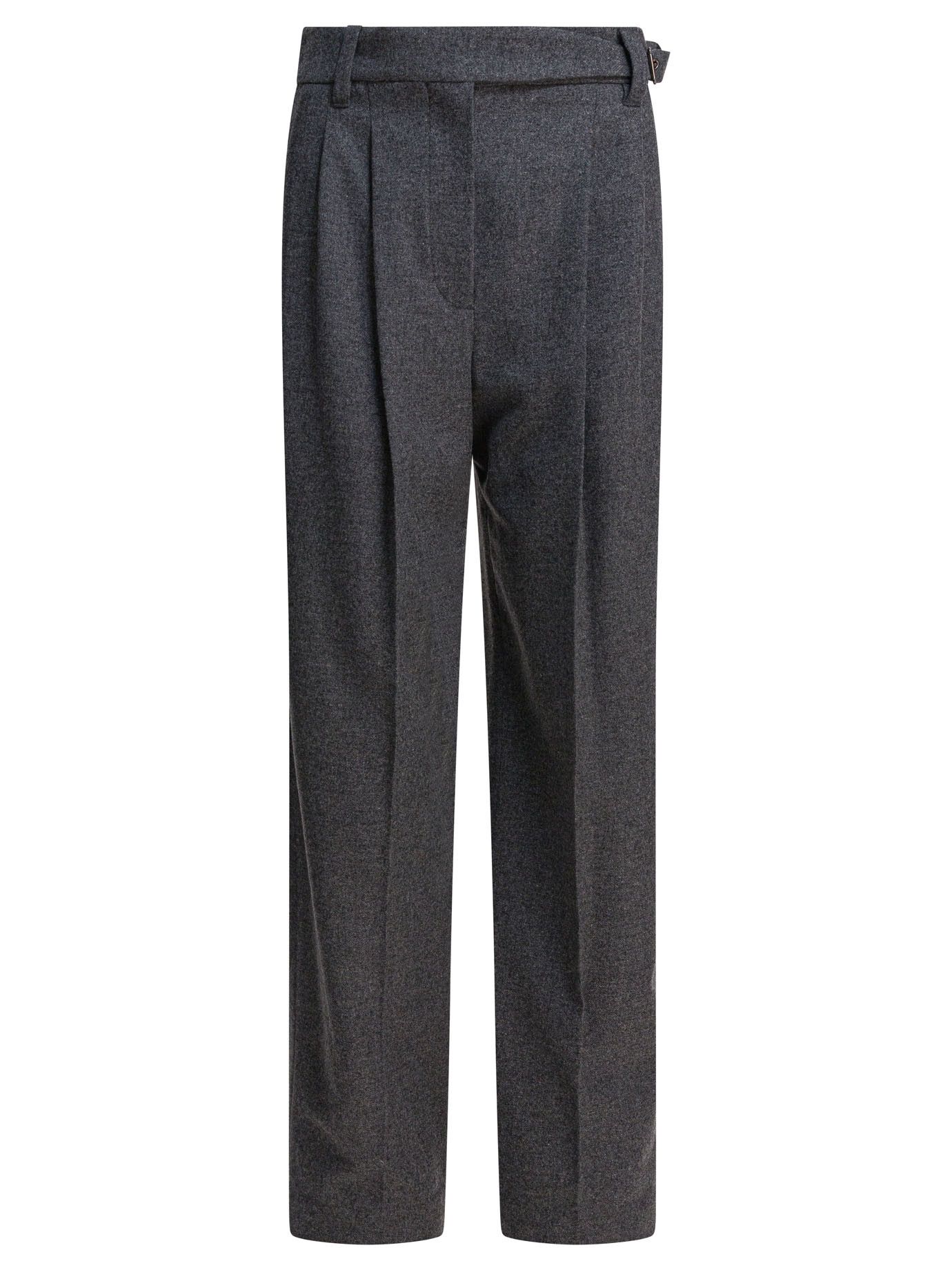Brunello Cucinelli Wool Pants With Belt Size 30" / US 8 / IT 44 - 1 Thumbnail