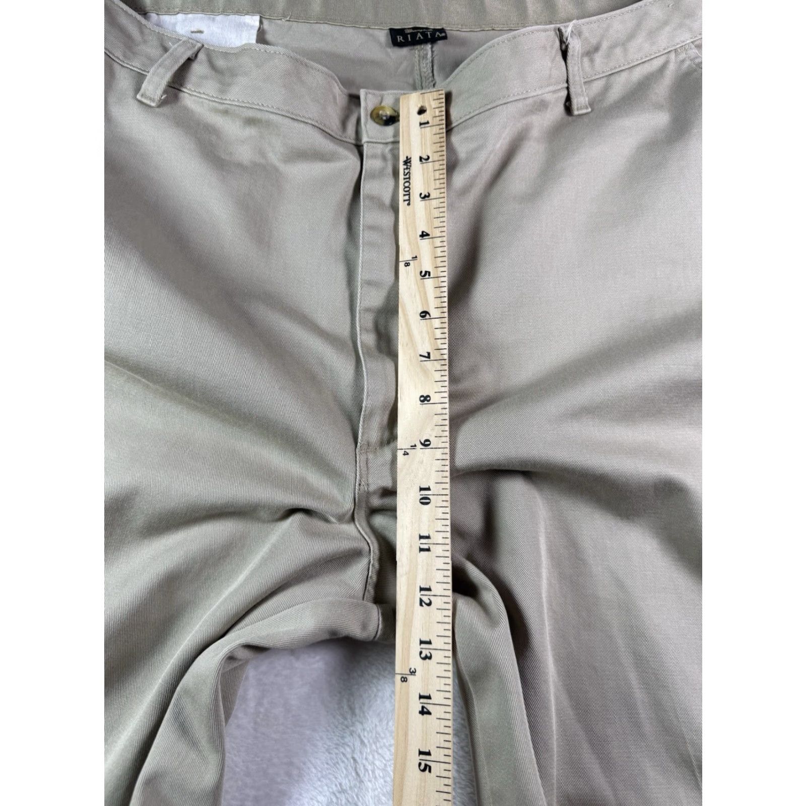 Wrangler Wrangler Riata Pants Men’s 42x32 Khaki Pleated Front Relaxed Fit Stretch Size US 42 / EU 58 - 6 Thumbnail