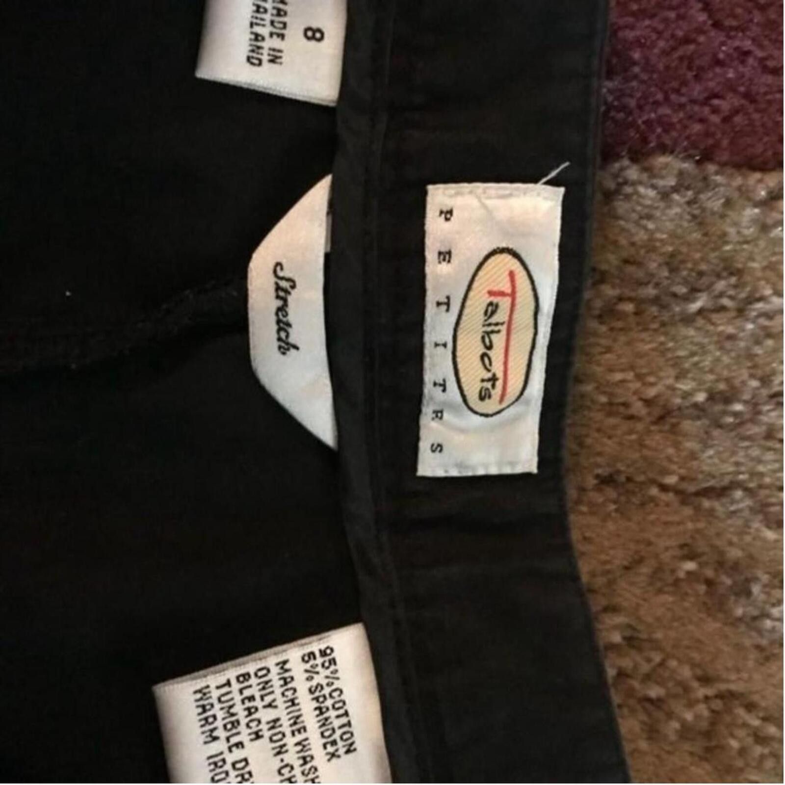Unknown London Black Cropped Dress Pants Size US 32 / EU 48 - 5 Thumbnail