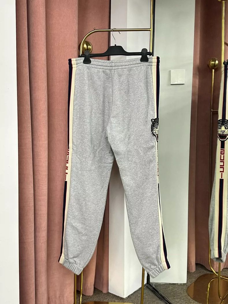 Gucci Gucci SizeXL Gray tiger head letter logo drawstring sweatpa Size US 31 - 3 Thumbnail