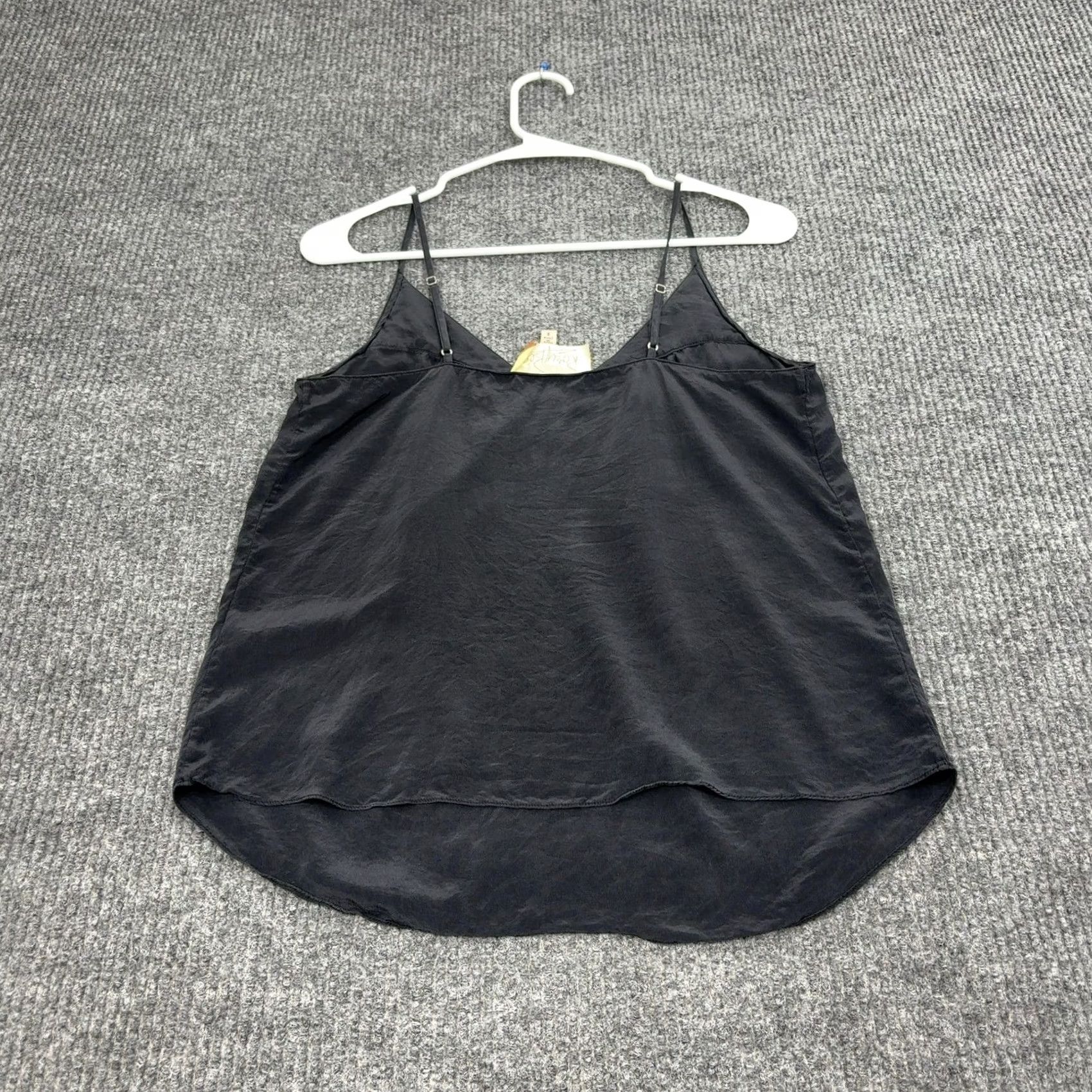 Vintage Rory Beca Tank Top Womens S Black Silk V-Neck Camisole Minimalist Summer Size S / US 4 / IT 40 - 3 Thumbnail