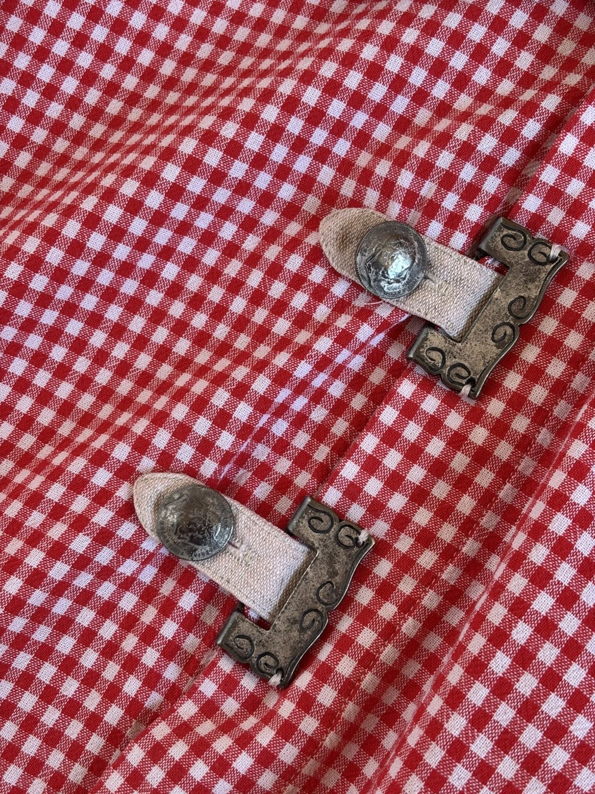 Folk × Vintage Trachten Alpen Shirt Dirndl Austrian Longsleeve Bavarian Size US XL / EU 56 / 4 - 6 Thumbnail