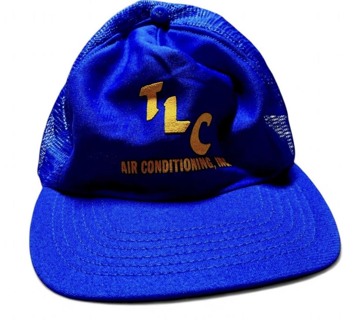 Vintage Vintage TLC Mesh Trucker Hat Snapback Blue Yellow Y2K Size ONE SIZE - 6 Thumbnail