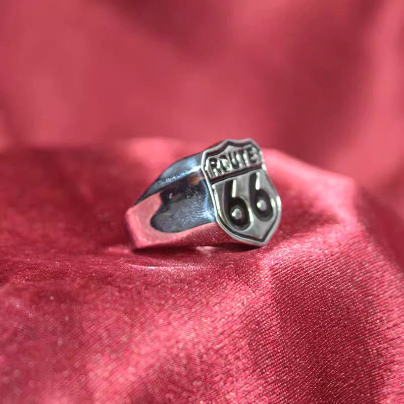 Jewelry Route 66 Vintage Jewelry Rings Chrome Ring (Size 7-13) Size ONE SIZE - 1 Thumbnail