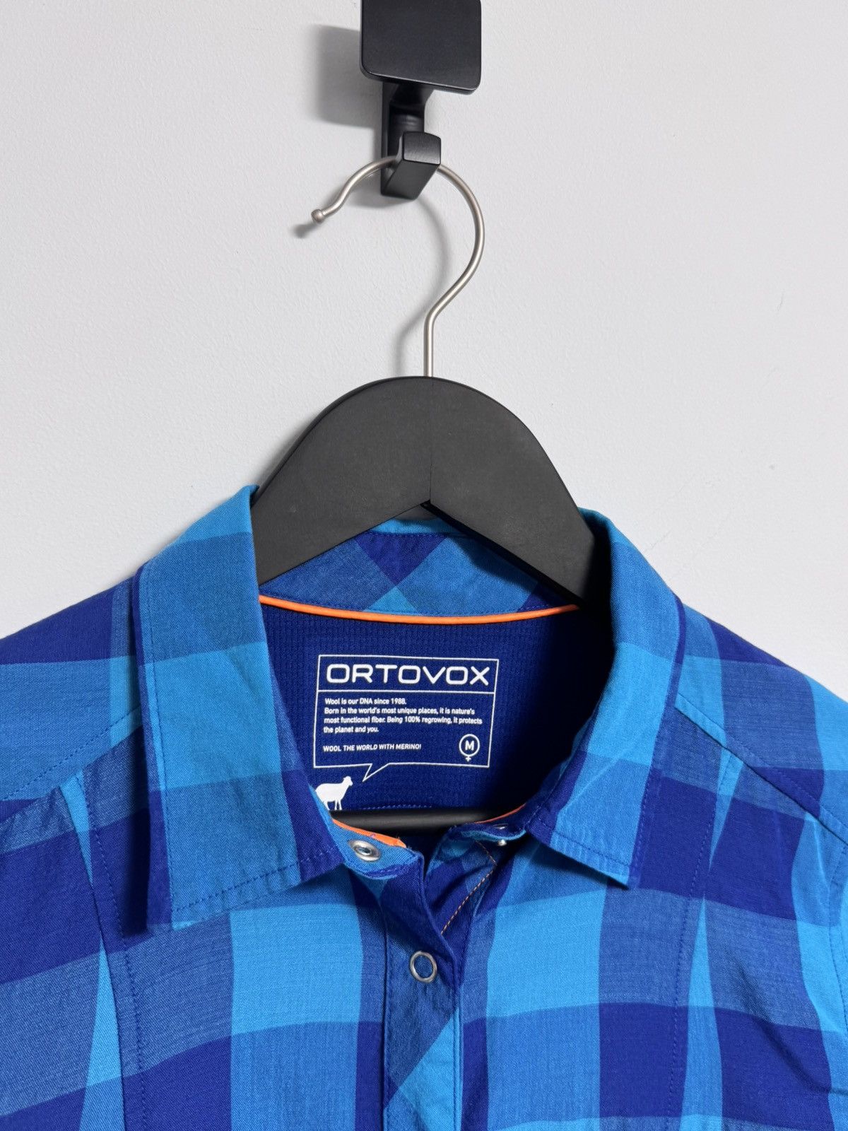 ORTOVOX × Vintage Ortovox Button Up Check Merino Size M / US 6-8 / IT 42-44 - 5 Thumbnail