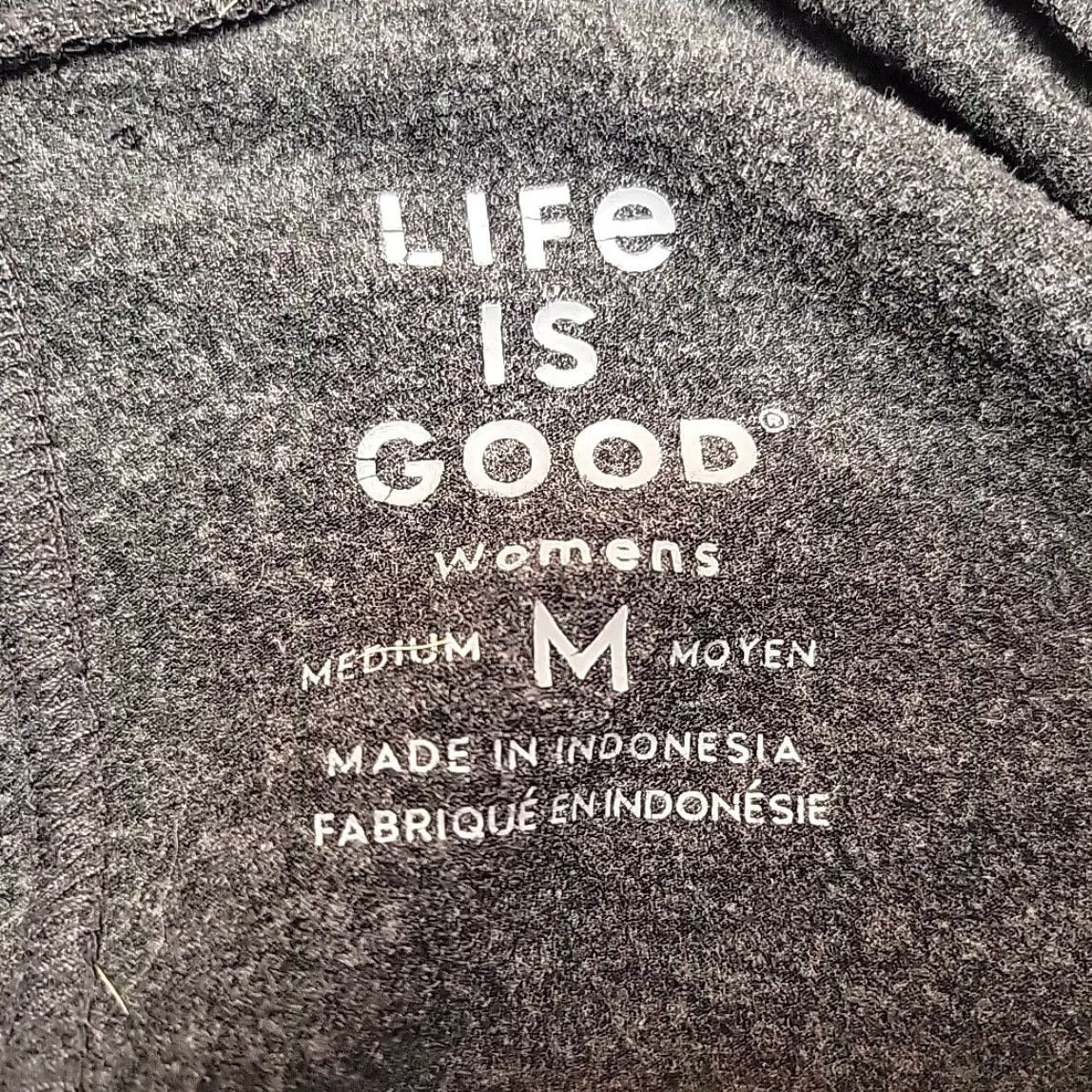 Life is Good VINTAGE Life is good Cardigan Sweat er Womens M Gray Rayon Blend Open Front Lightweight Knit Casual Womens Medium Gray) Size M / US 6-8 / IT 42-44 - 4 Thumbnail