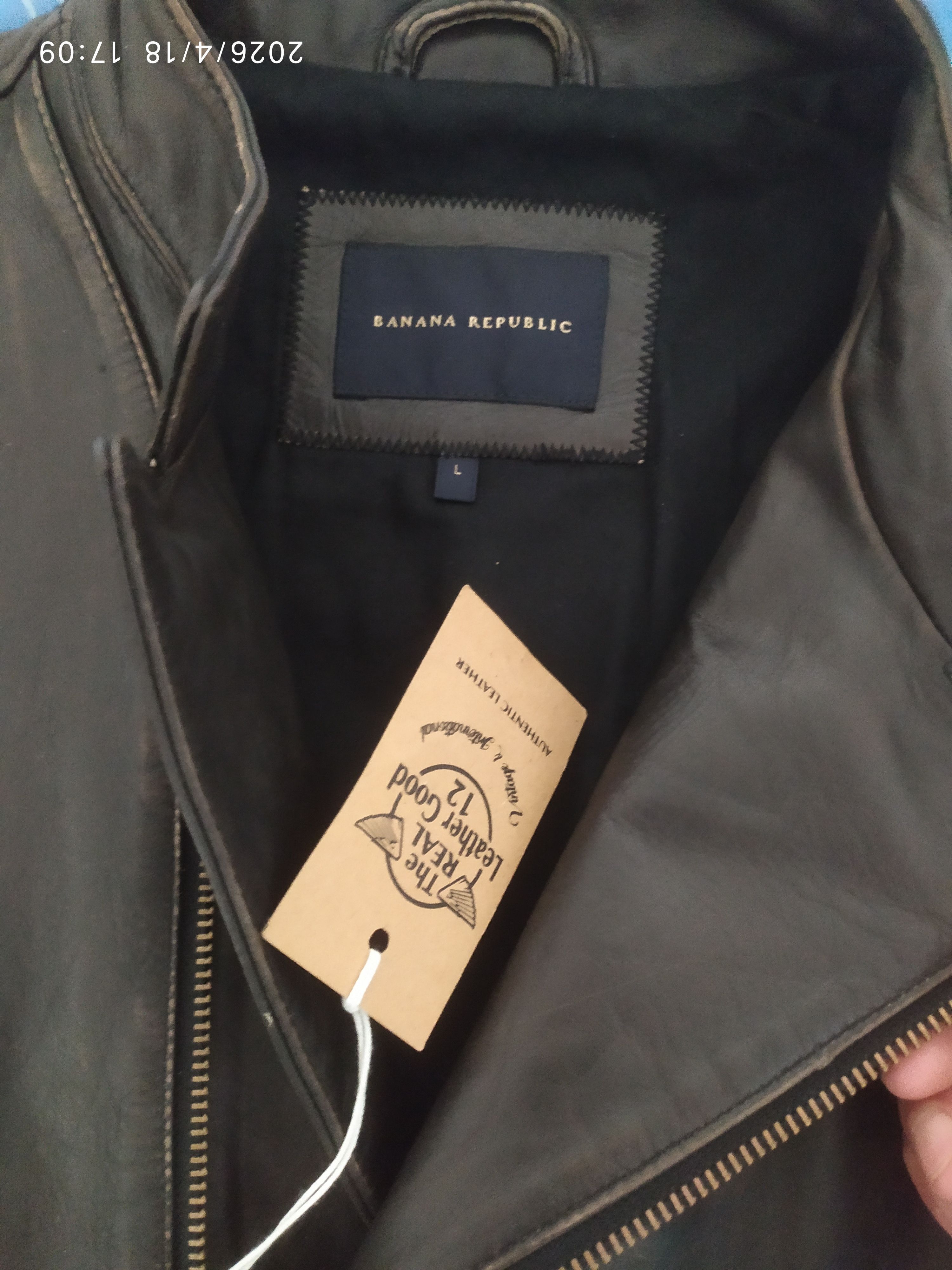 Banana Republic BANANA REPUBLIC LEATHER CAFECTO JACKET Size US L / EU 52-54 / 3 - 11 Thumbnail