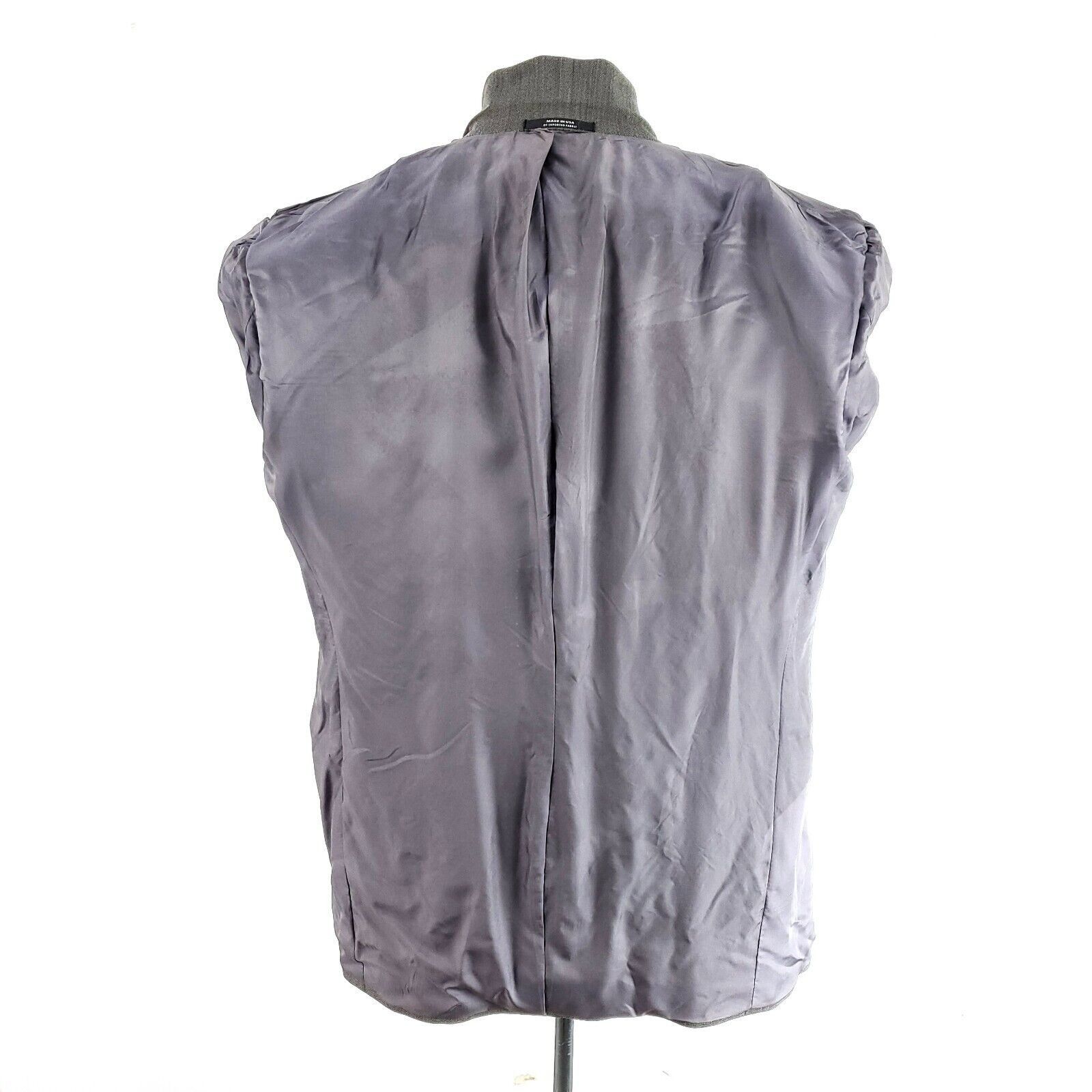 Hart Schaffner Marx Hart Schaffner Marx Comfort Wool 3 Button Blazer 40R Gray He Size 40R - 10 Thumbnail