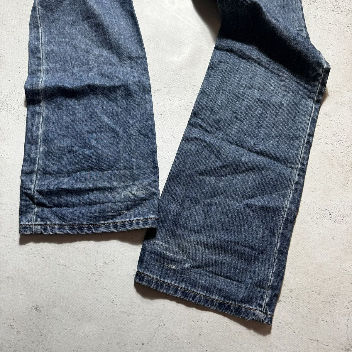 Just Cavalli just cavalli flared distressed jeans with big logo archive Size 29" - 5 Thumbnail