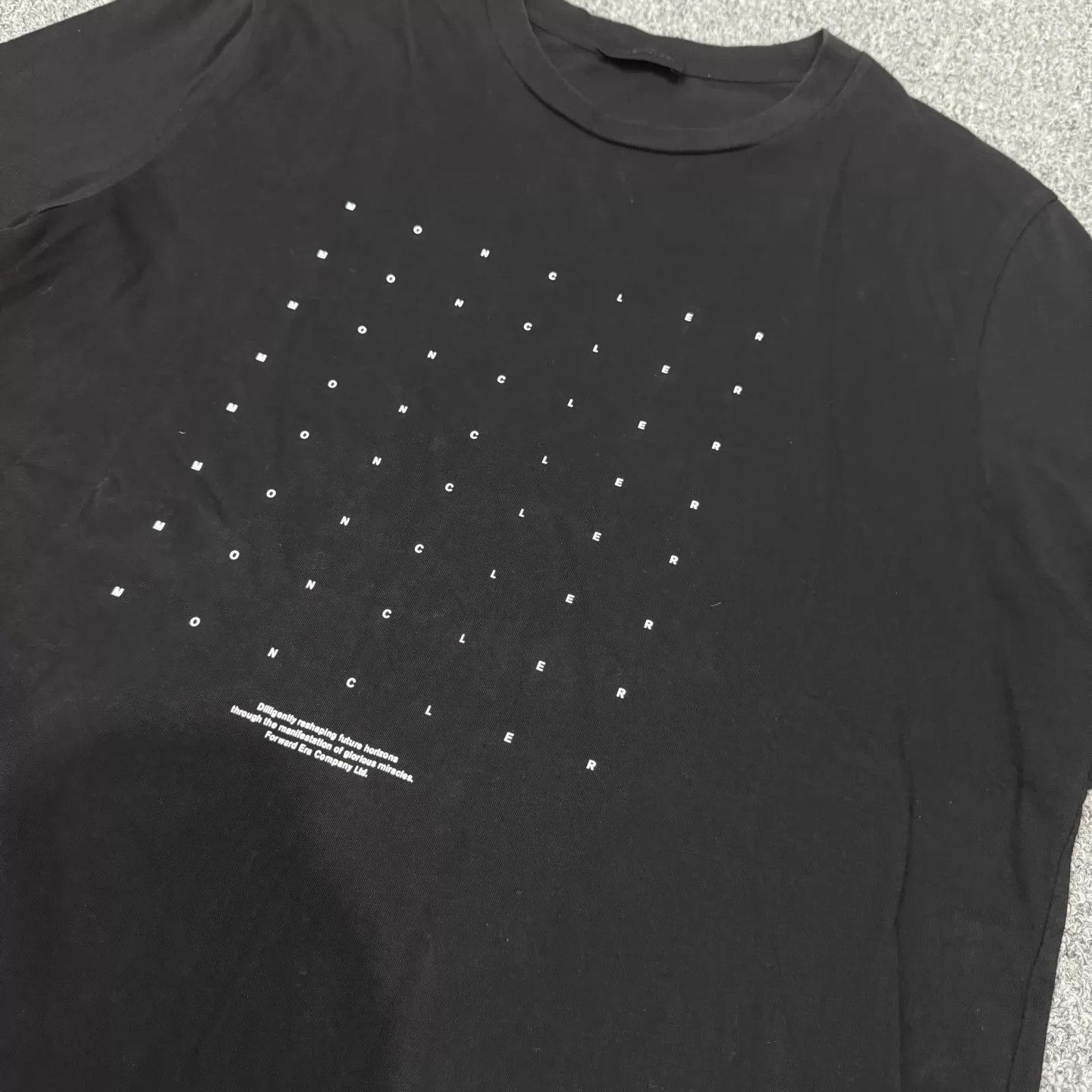 Moncler Moncler Black Logo Short Sleeve S 99new Size S / US 4 / IT 40 - 3 Thumbnail