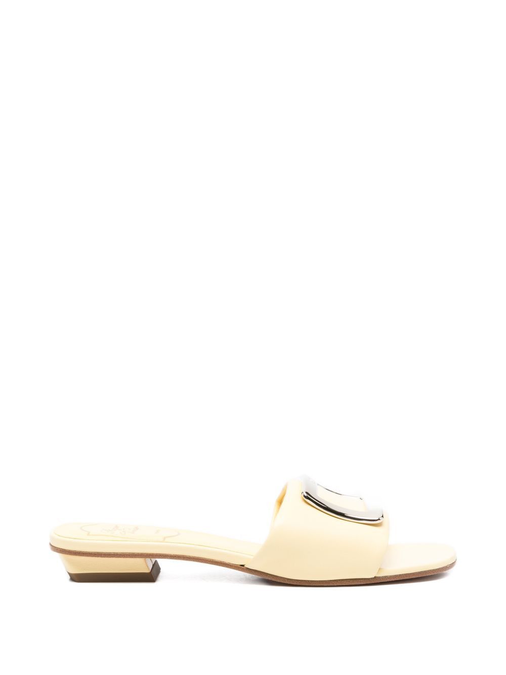 Roger Vivier LEATHER FLAT SANDALS Size US 9 / IT 39 - 1 Thumbnail