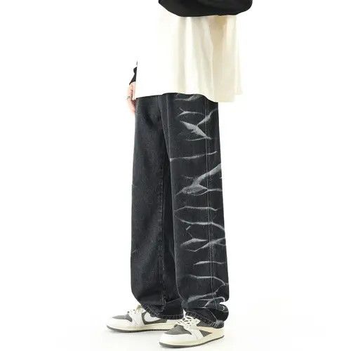 Jean × Vintage Korean Style Straight Casual Jeans Size US 32 / EU 48 - 3 Thumbnail