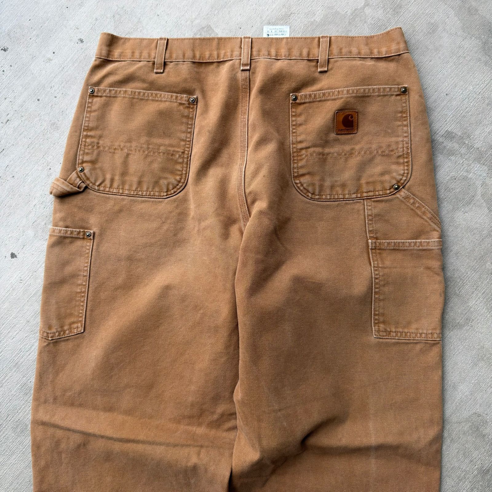 Carhartt × Vintage Carhartt brown double knee work wear carpenter pants Size US 36 / EU 52 - 6 Thumbnail