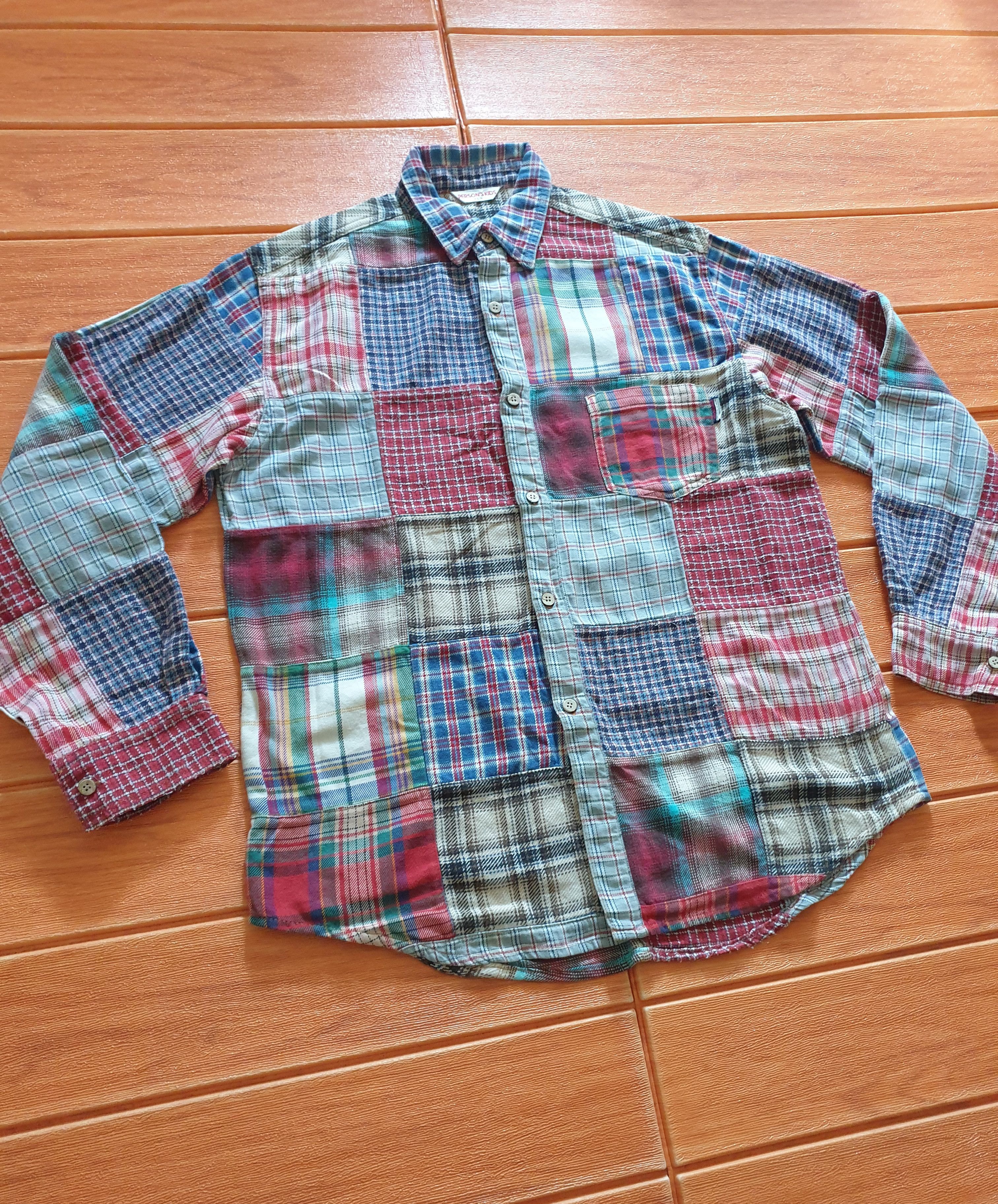 Other 💥Persons patchwork Japanese flannel shirt Size US L / EU 52-54 / 3 - 6 Thumbnail