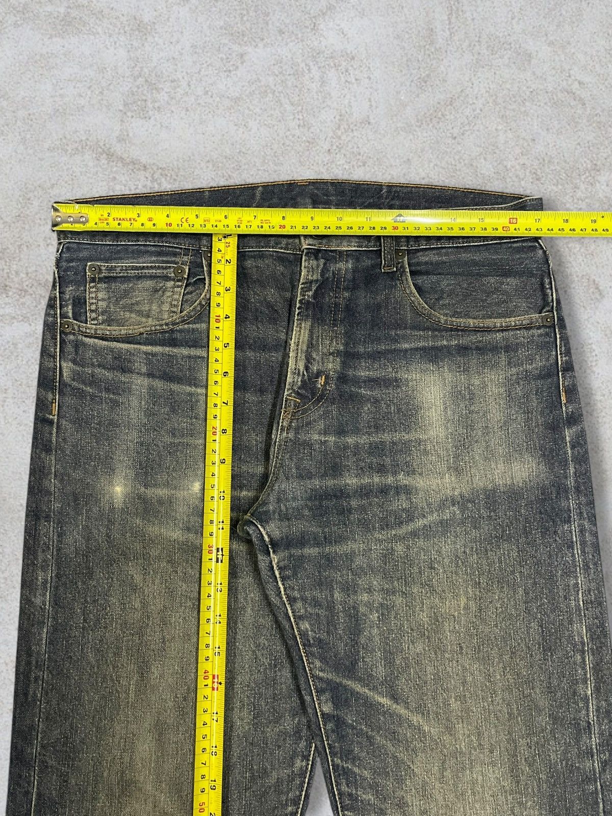 Jun Takahashi Vintage Y2K Japanese Denim Grey Sandwash Ripped Regular Cut Size US 34 / EU 50 - 11 Thumbnail