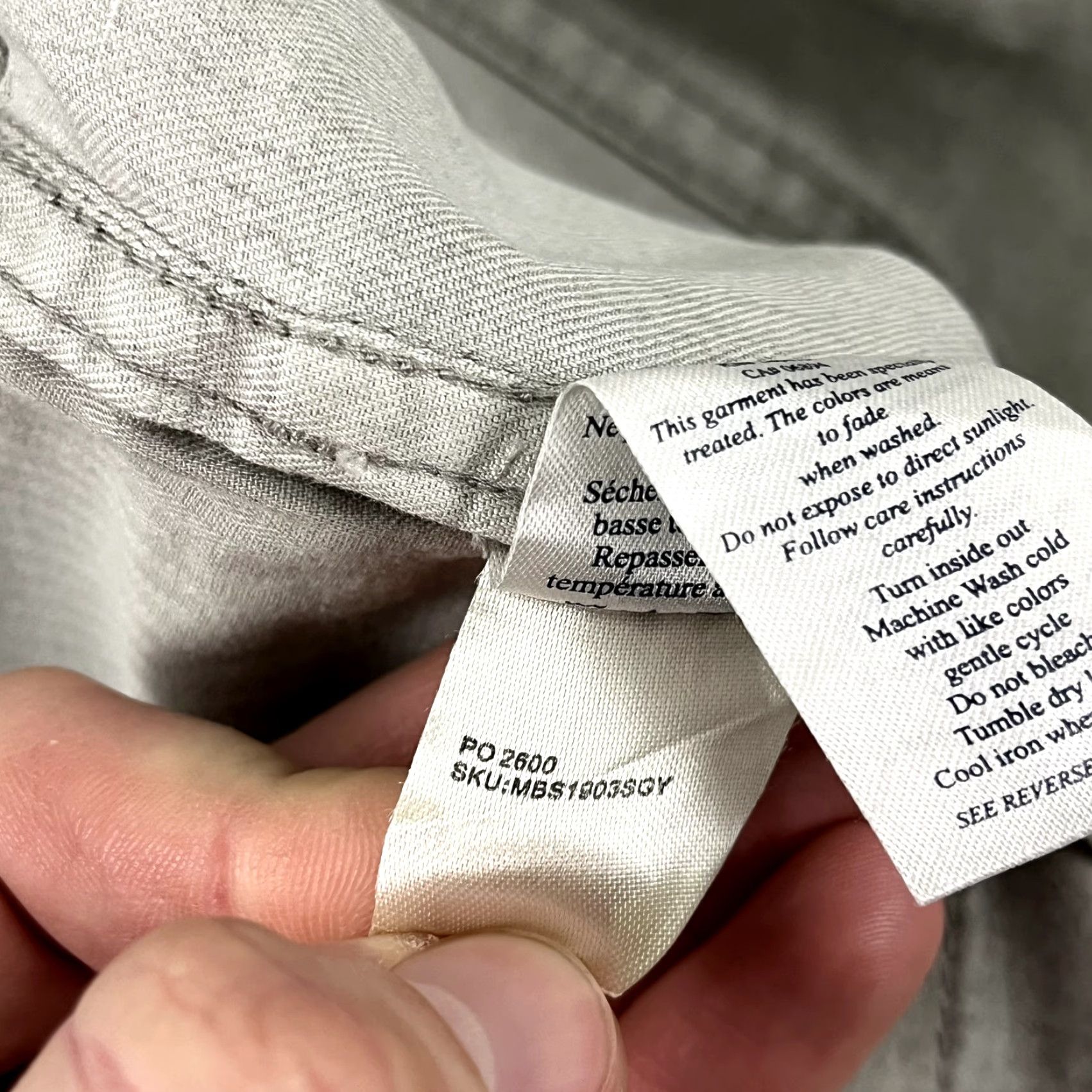 Faherty FAHERTY Pants Mens 40 x 32 Straight Gray Chino Golf Travel Linen Blend 5-Pocket Size US 40 / EU 56 - 4 Thumbnail