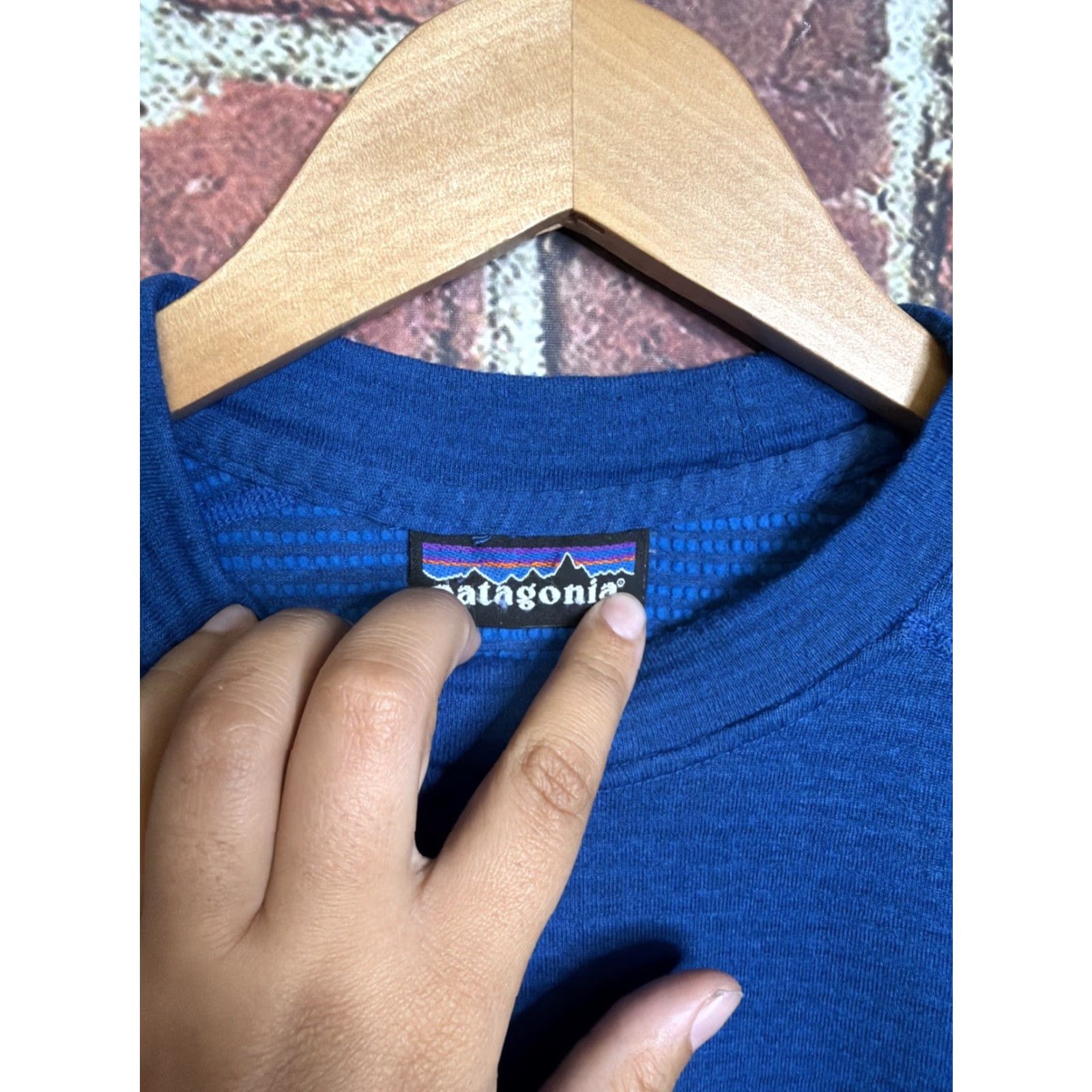 Patagonia VINTAGE Patagonia Capilene Shirt Mens M Blue Long Sleeve Base Layer Made USA Vintage Size US M / EU 48-50 / 2 - 2 Thumbnail