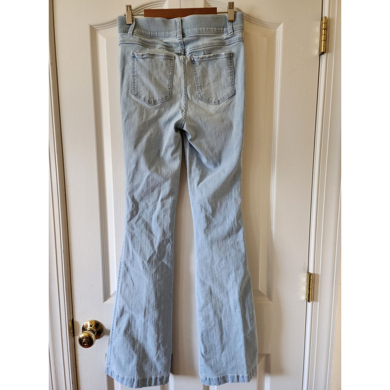 Spanx Spanx Pull-On HR Flare Jeans Small Retro Light Wash Shaping Size 27" / US 4 / IT 40 - 2 Thumbnail