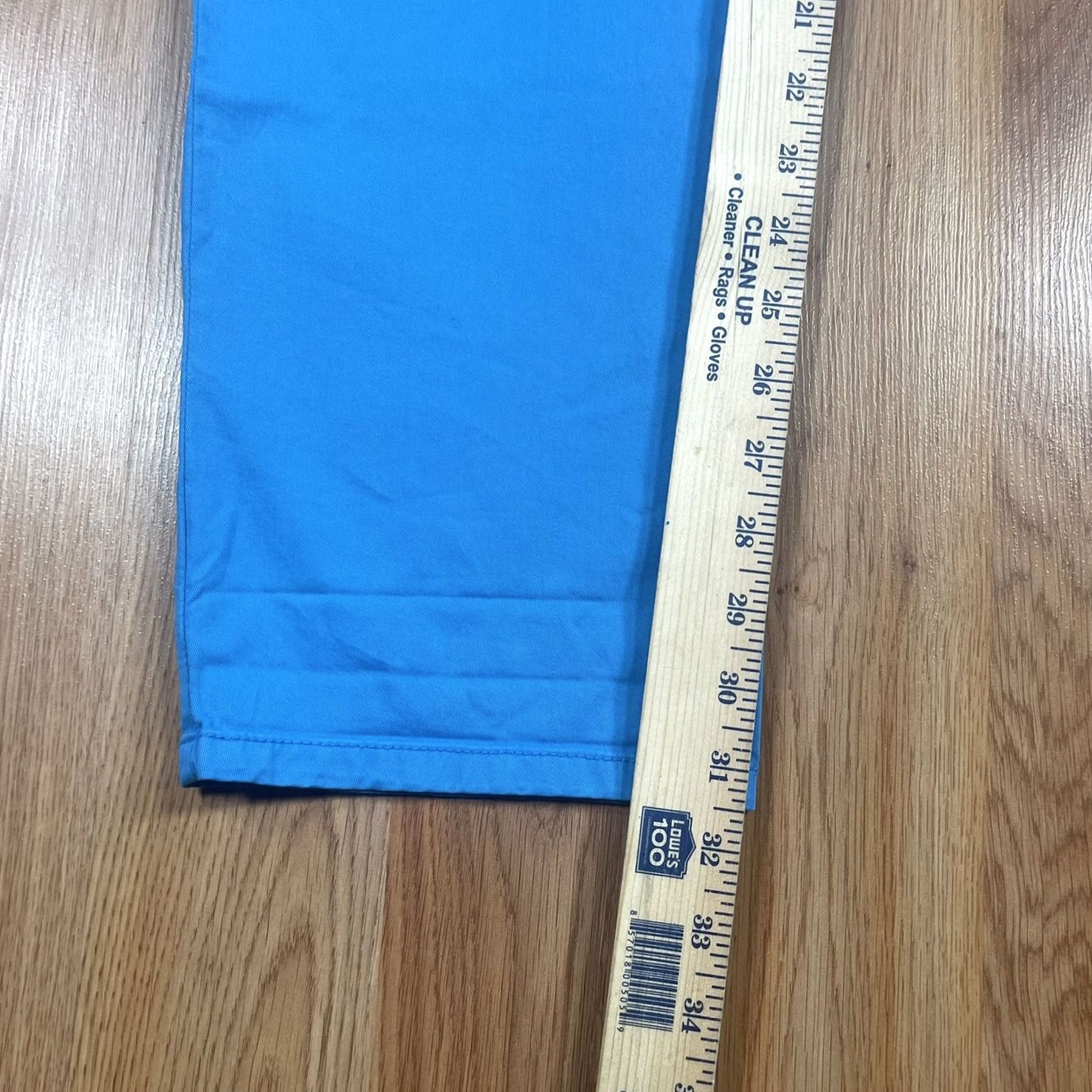 Mossimo Mossimo Stretch Lower Waist Straight Hip Chino Pants Womens Size 17 Blue Size 38" / US 16 / IT 52 - 6 Thumbnail