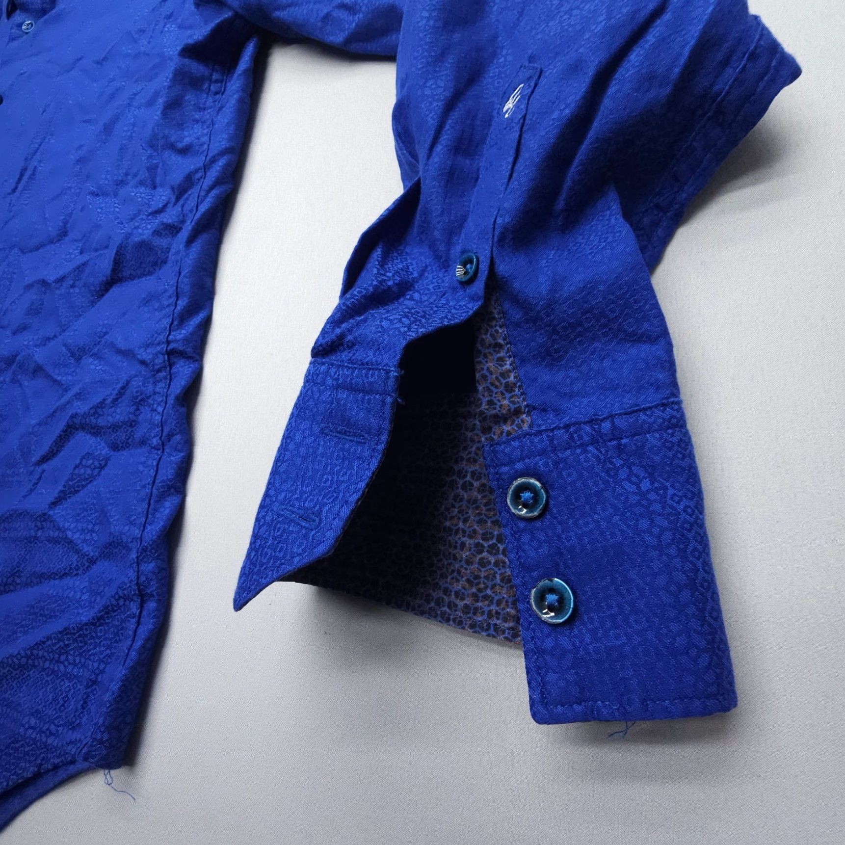 Robert Graham Robert Graham Shirt Mens Large Classic Fit Blue Print Long Sleeve Button-Up Shirt Size US L / EU 52-54 / 3 - 7 Thumbnail