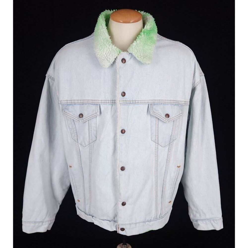 NOTSONORMAL NotSoNormal Look Inside Faux Shearling Denim Jacket XL Mens Size US XL / EU 56 / 4 - 4 Thumbnail