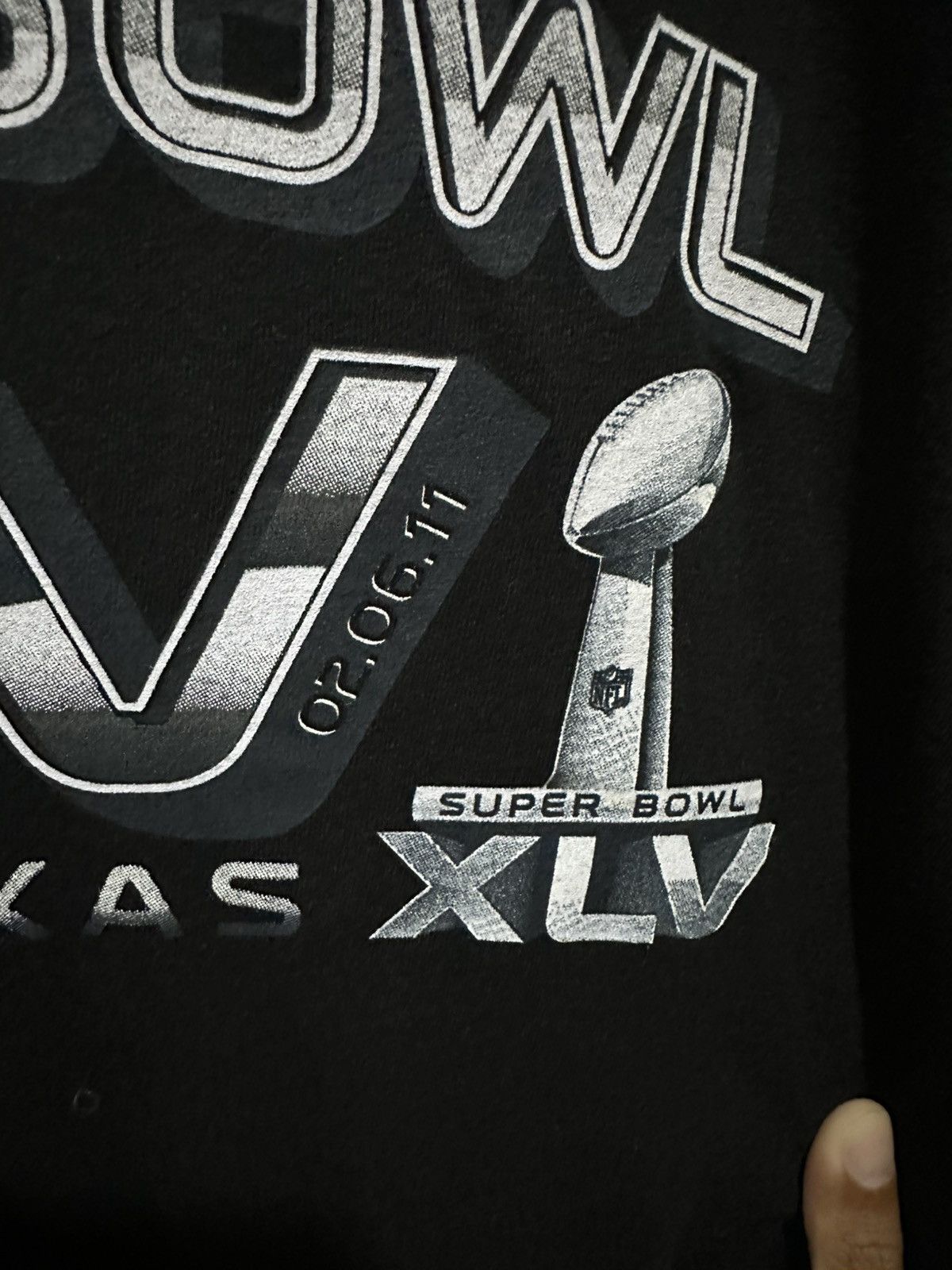 Reebok Super Bowl XLV x Tshirt x Vintage Size US XXL / EU 58 / 5 - 4 Thumbnail