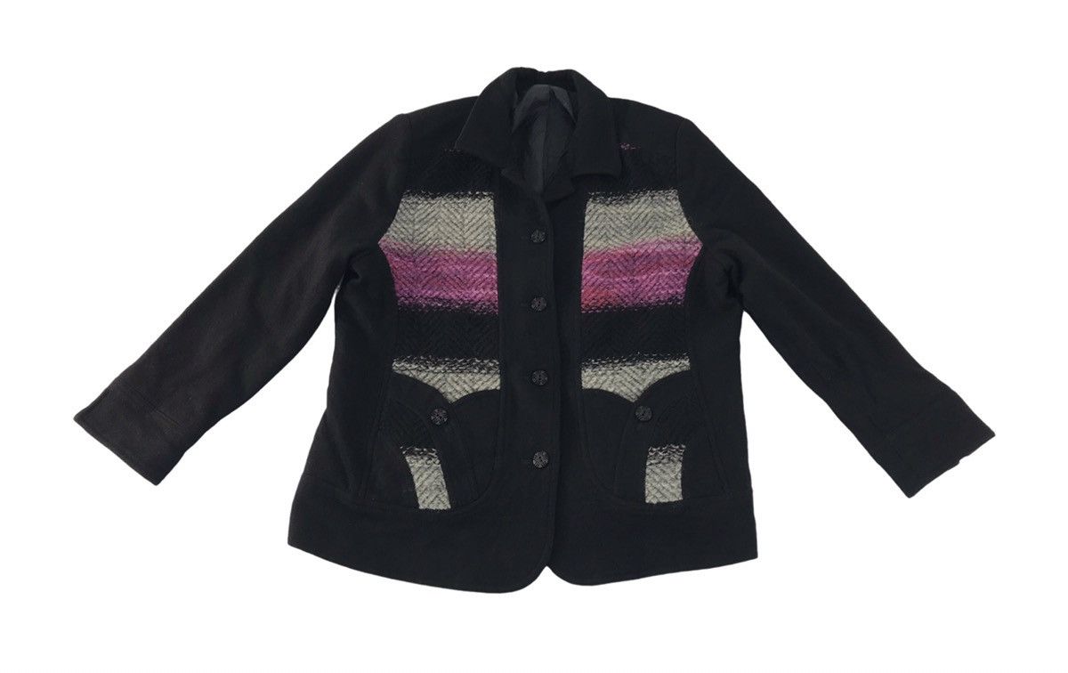 Vintage 90s Japanese Brand Coat Full Button Multicolour Design Size M / US 6-8 / IT 42-44 - 1 Thumbnail