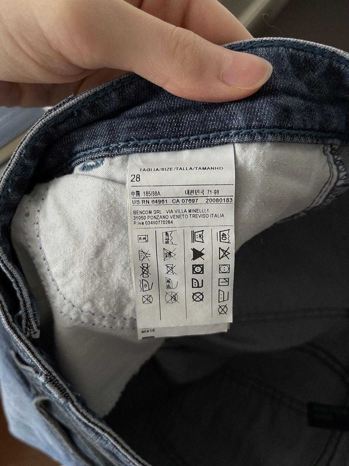 Benetton Skinny ripped Benetton summer jeans Size 28" / US 6 / IT 42 - 5 Thumbnail