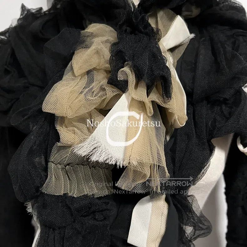 Comme des Garcons Comme Des Garcons Rose Lace Collar Scarf Shawl Fake Collar Size XS / US 0-2 / IT 36-38 - 5 Thumbnail