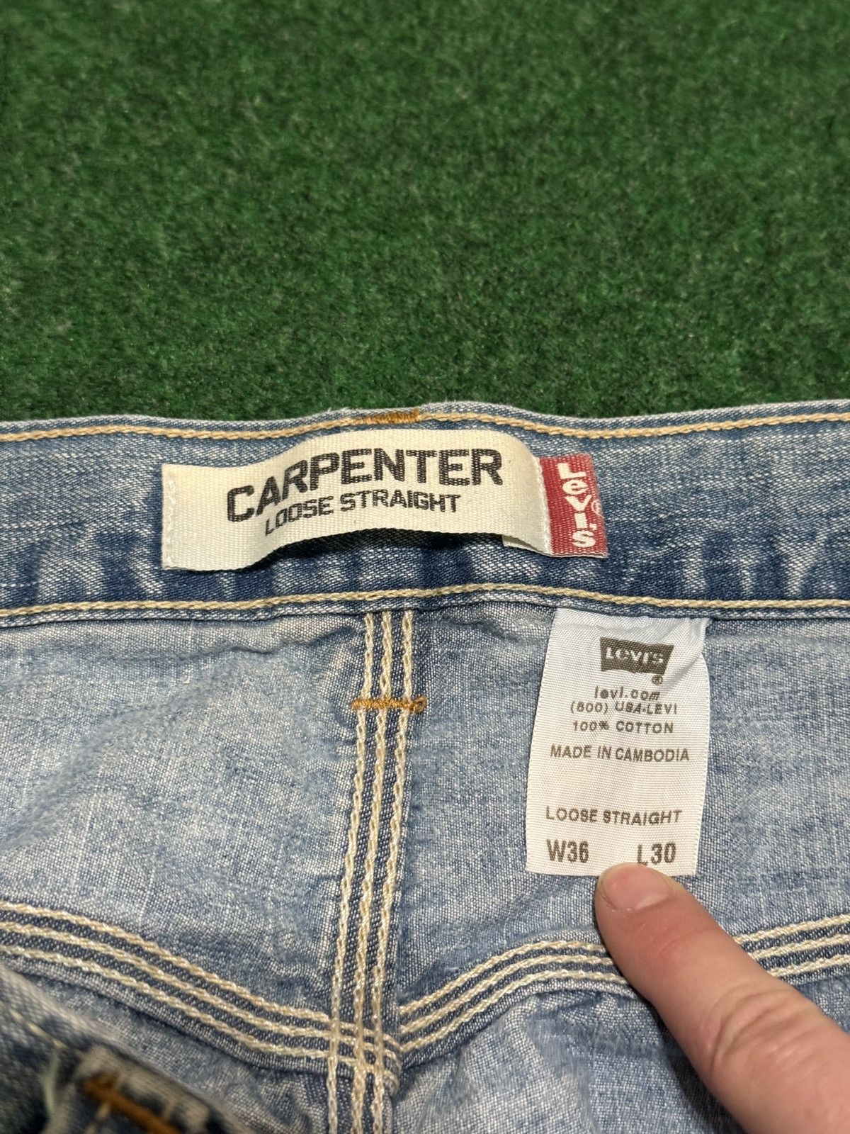 Levi's Vintage Clothing Vintage Levis Loose Straight Carpenter Baggy 36x30 Jeans Size US 36 / EU 52 - 4 Thumbnail