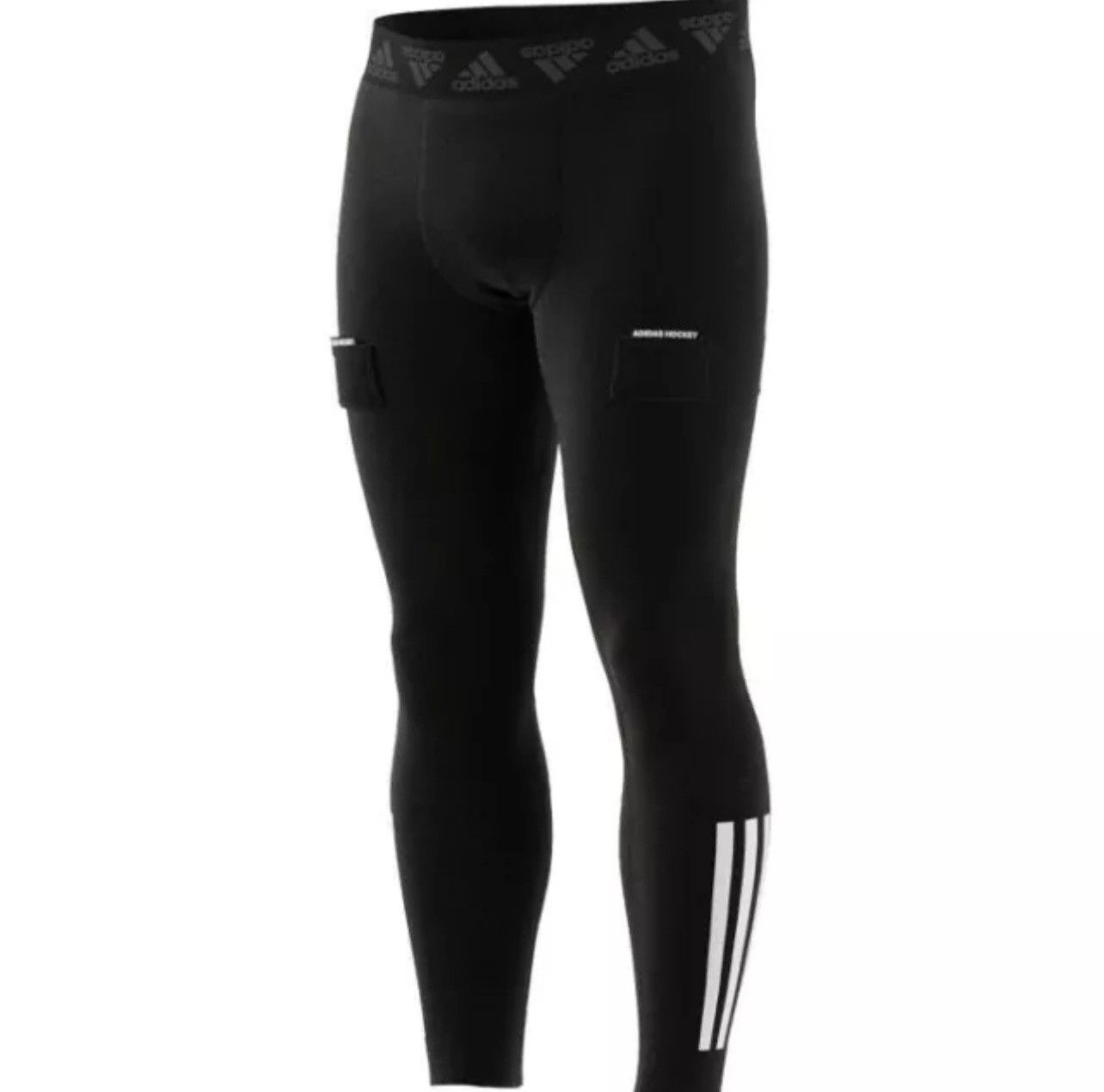 Adidas Adidas Hockey Baselayer Tights with Cup Black adiHockey Pant Size US 32 / EU 48 - 3 Thumbnail