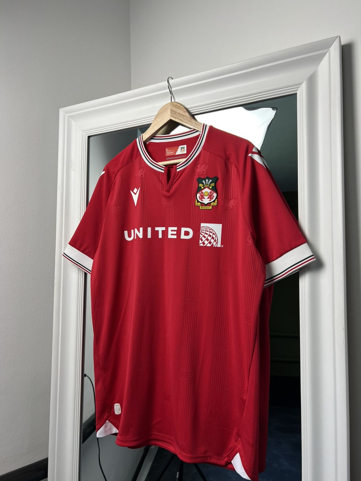 Macron × Vintage Wrexham AFC Home Jersey 2023/24 Macron XL – Mint Condition Size US XL / EU 56 / 4 - 6 Thumbnail