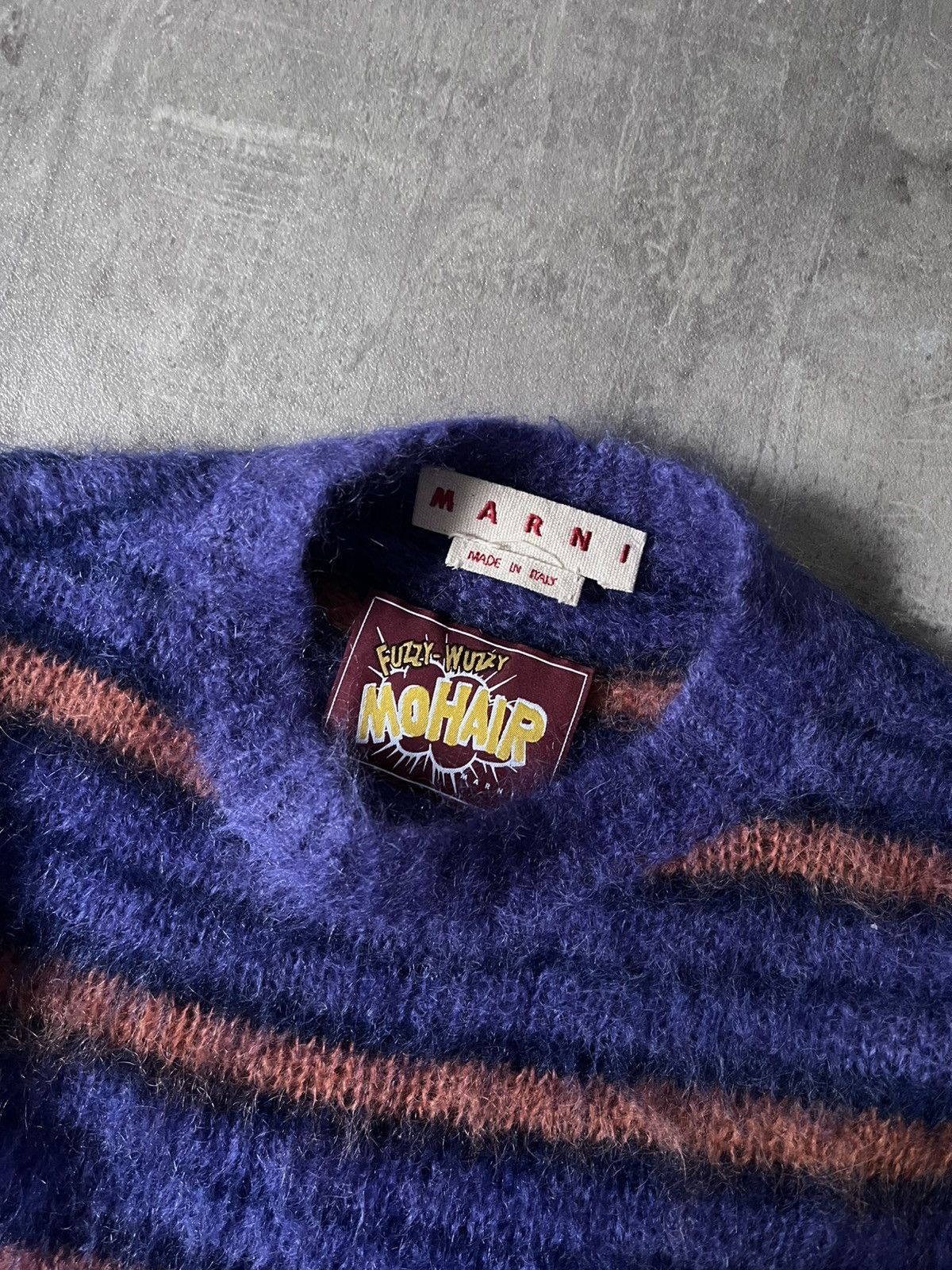 Marni Marni Fuzzy Wuzzy Striped Mohair sweater rare Size US S / EU 44-46 / 1 - 2 Thumbnail