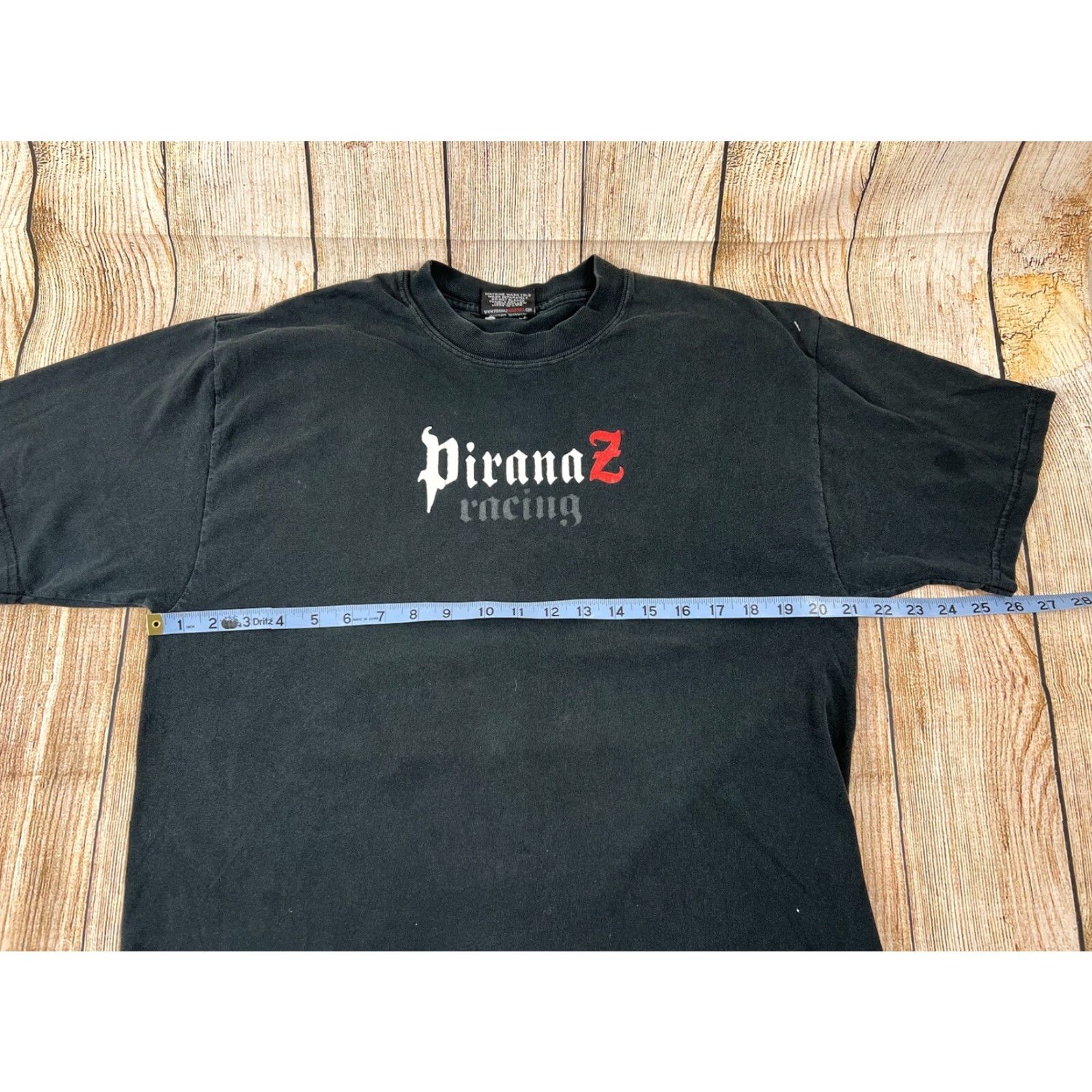 Vintage VINTAGE Pirana T-Shirt Racing Gear Mens Black L Shirt Short Sleeve Size L Size US L / EU 52-54 / 3 - 5 Thumbnail