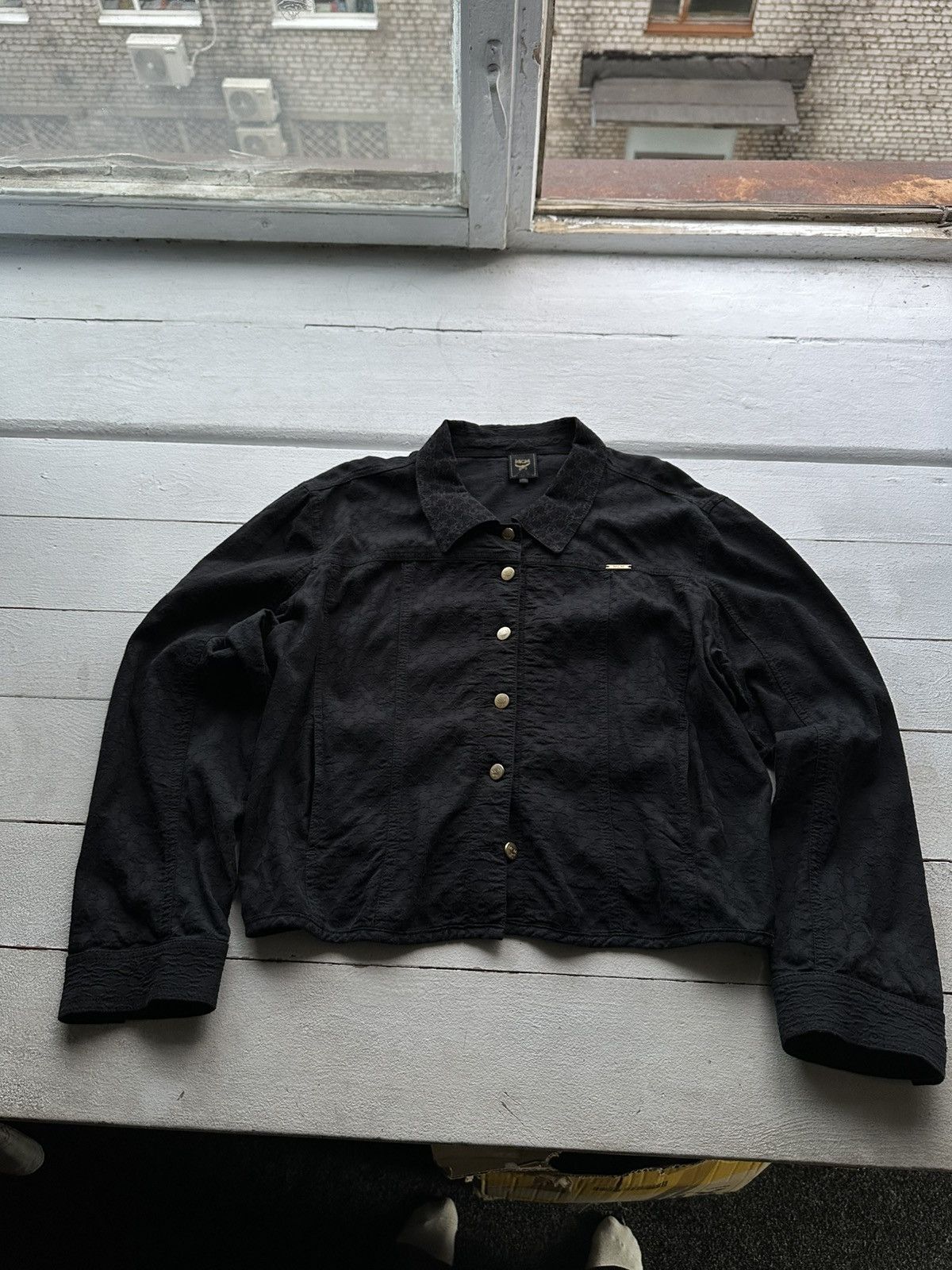 MCM 🚨 MCM MONOGRAM BUTTON UP HEAVY SHIRT/JACKET GOLD GRAIL Size M / US 6-8 / IT 42-44 - 1 Thumbnail