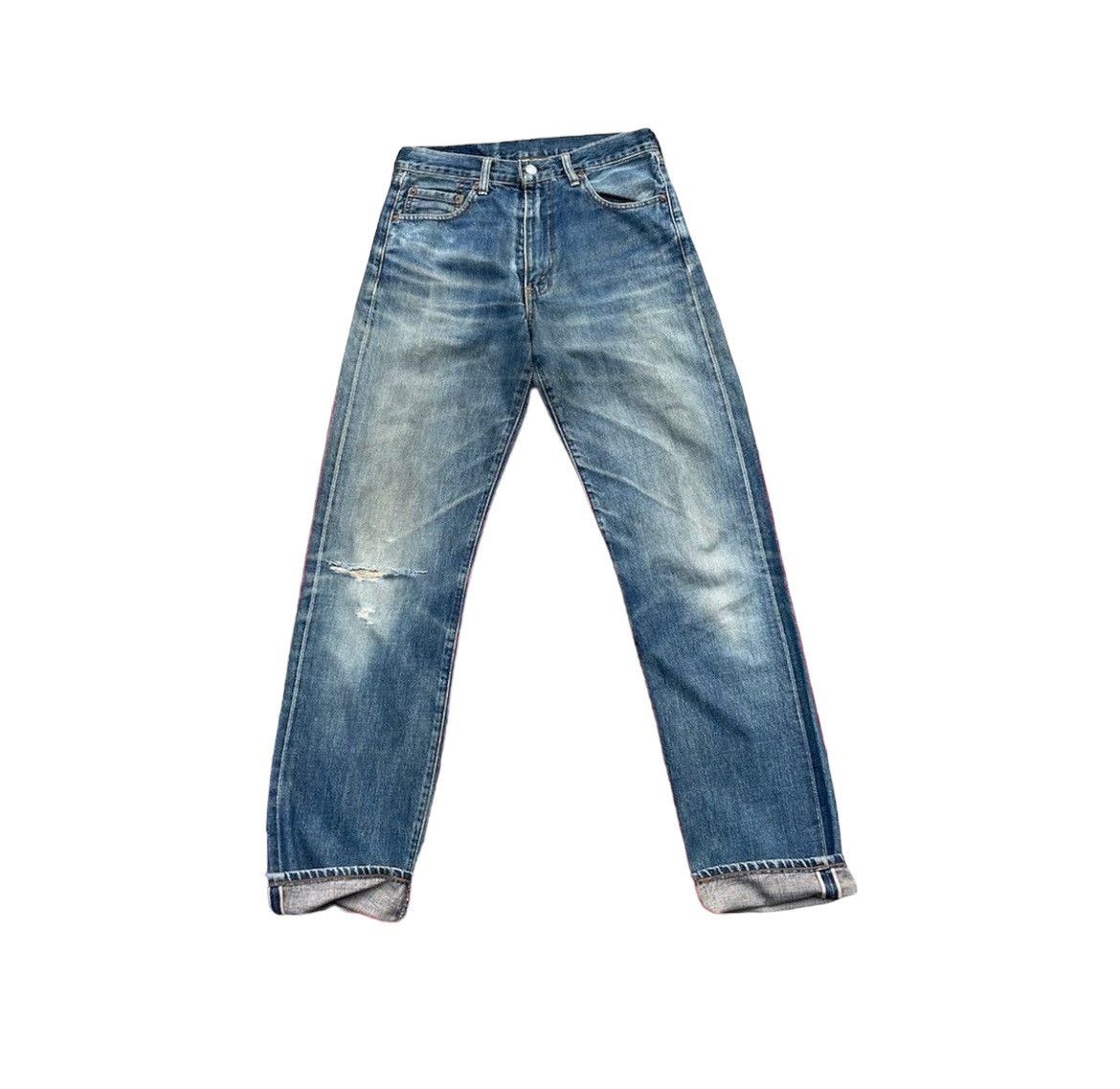 Vintage Levis 1995 502XX E 1967 Selvedge Aging Distressed