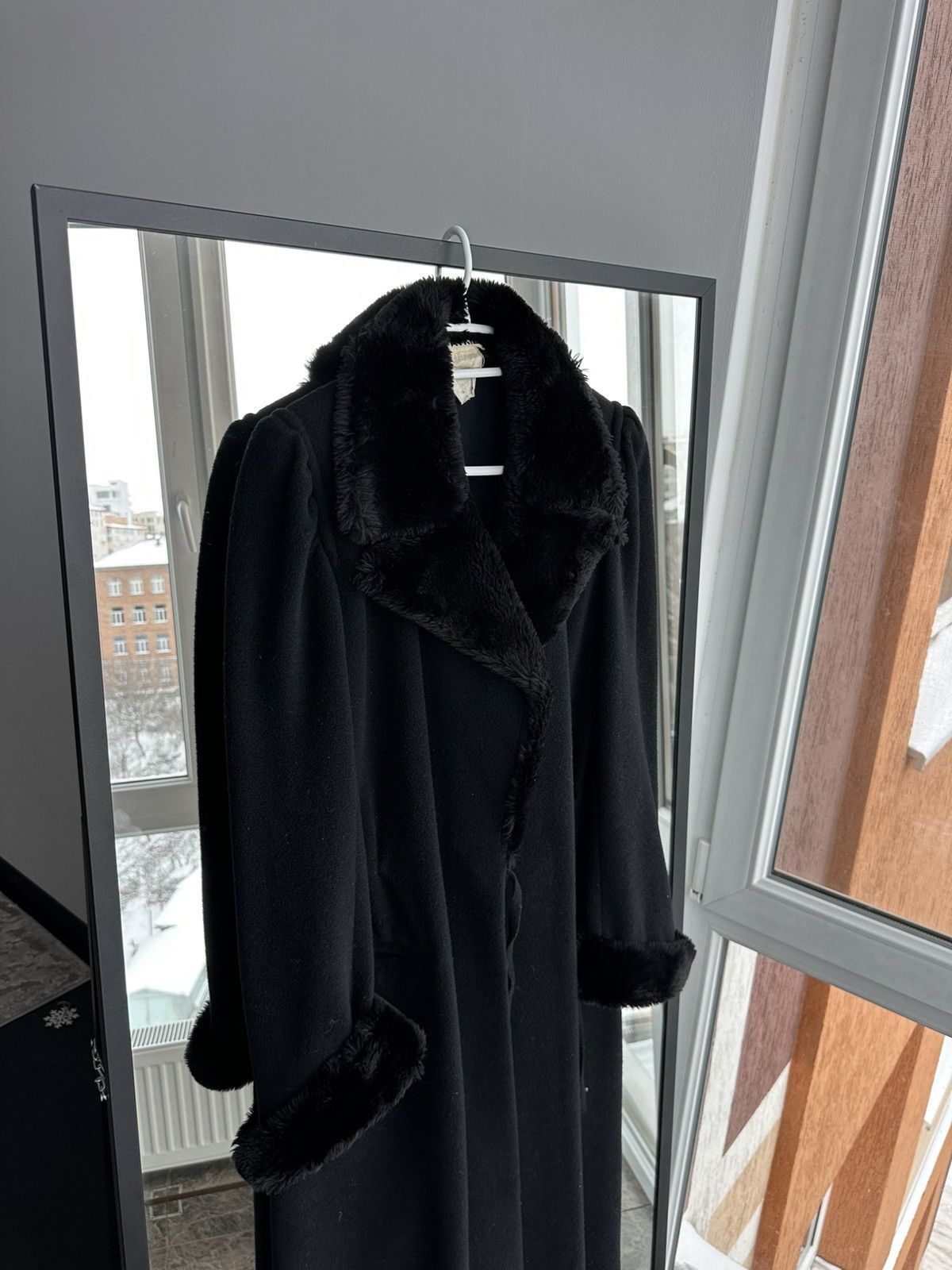 Sonia Rykiel Vintage Sonia Rykiel Wool Coat Faux Fur Collar Long Elegant Size M / US 6-8 / IT 42-44 - 2 Thumbnail
