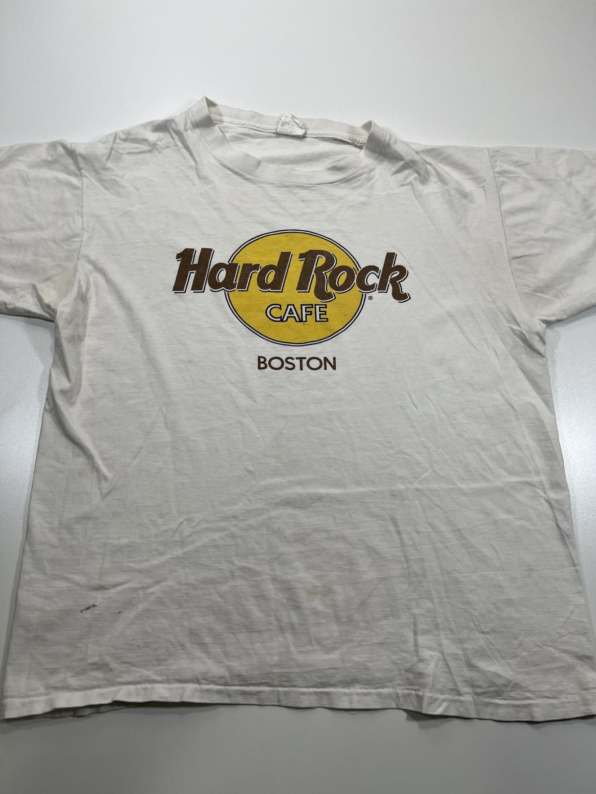 Hard Rock Cafe Hard Rock Cafe Boston White Graphic T-Shirt Size ONE SIZE - 1 Thumbnail