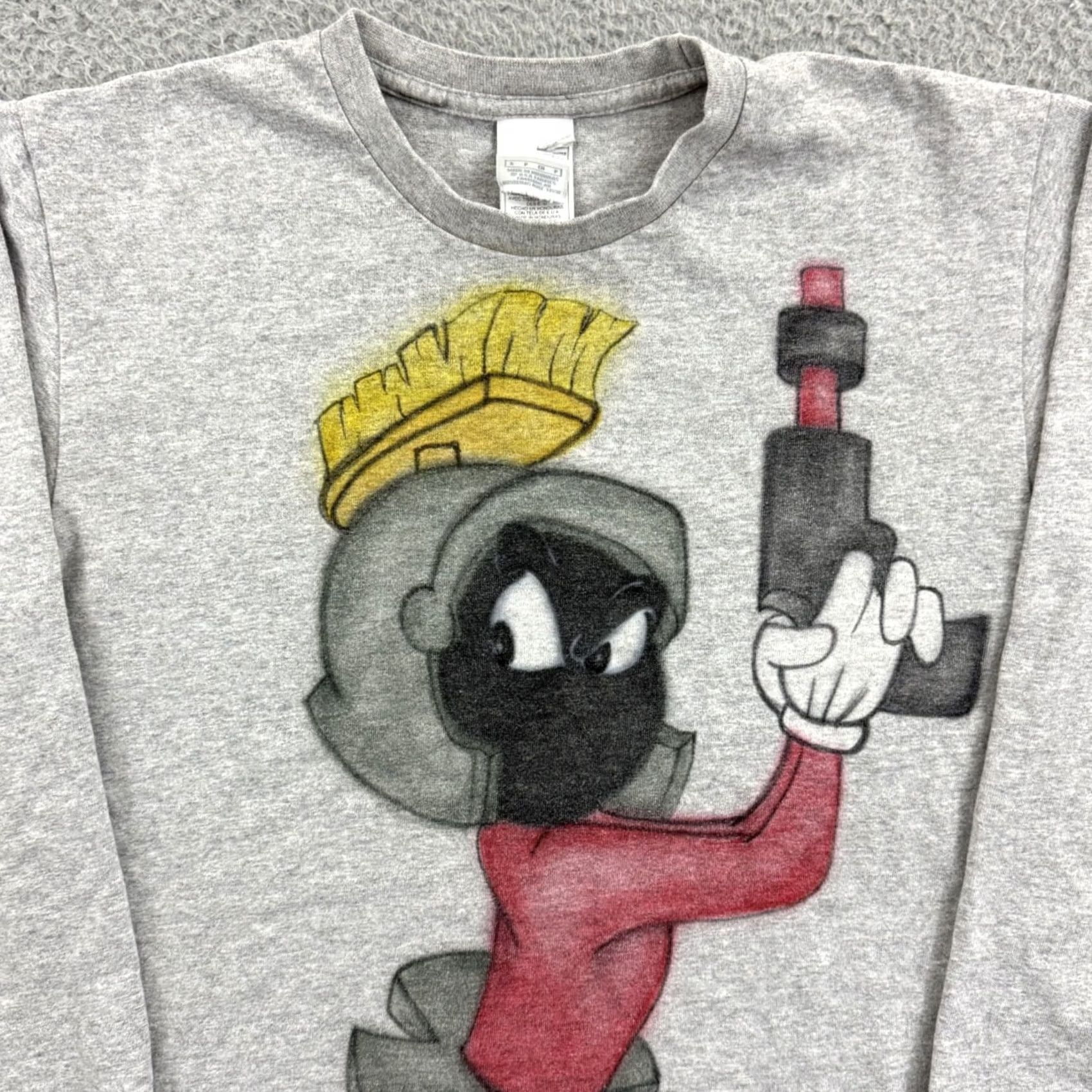 Nike VINTAGE Nike Marvin The Martian Shirt Mens Small 90s Gray Looney Tunes Cartoon Size US S / EU 44-46 / 1 - 3 Thumbnail