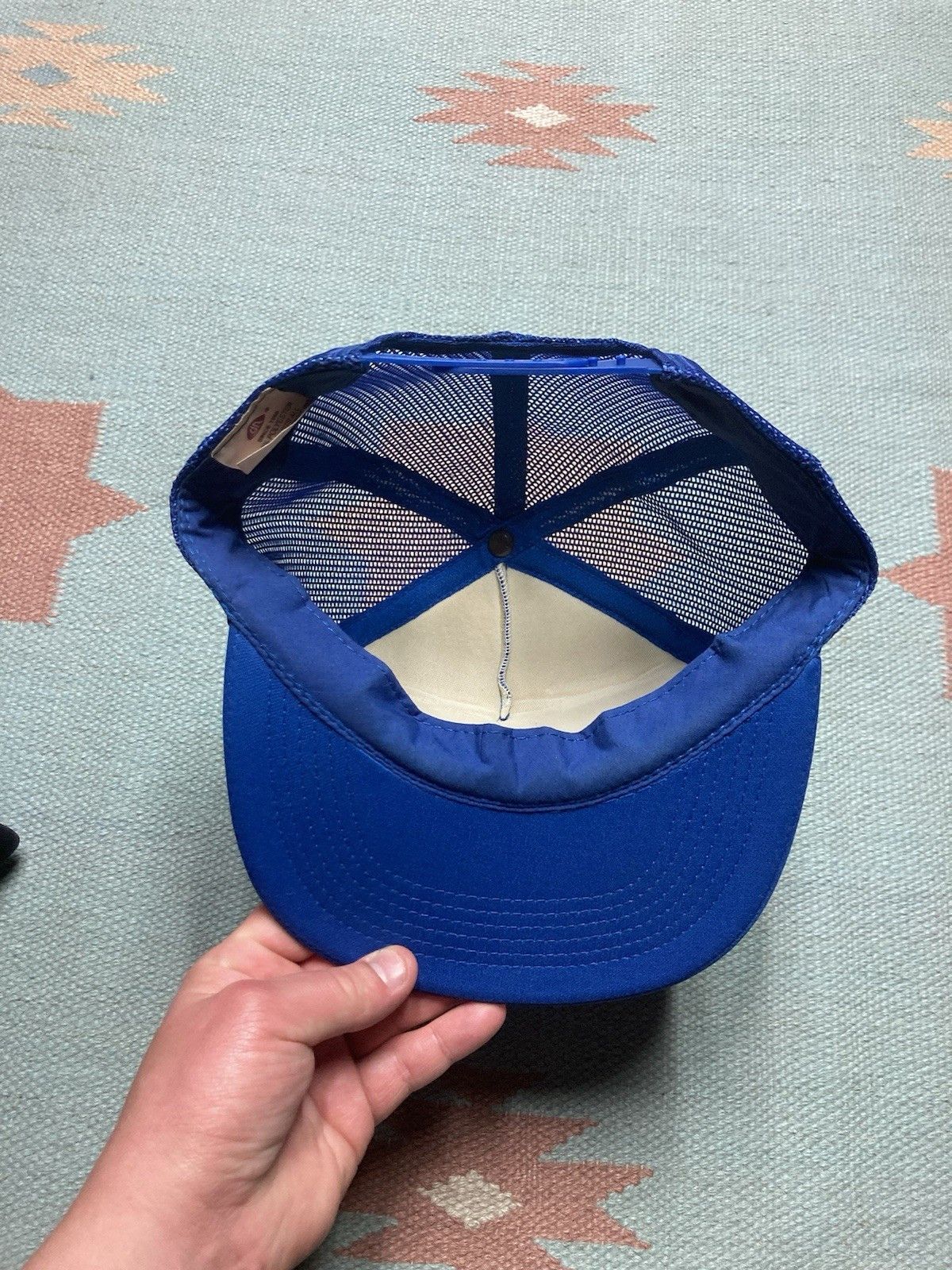 Vintage Vintage trucker hat snap on tools eagle logo blue SnapBack Size ONE SIZE - 5 Thumbnail